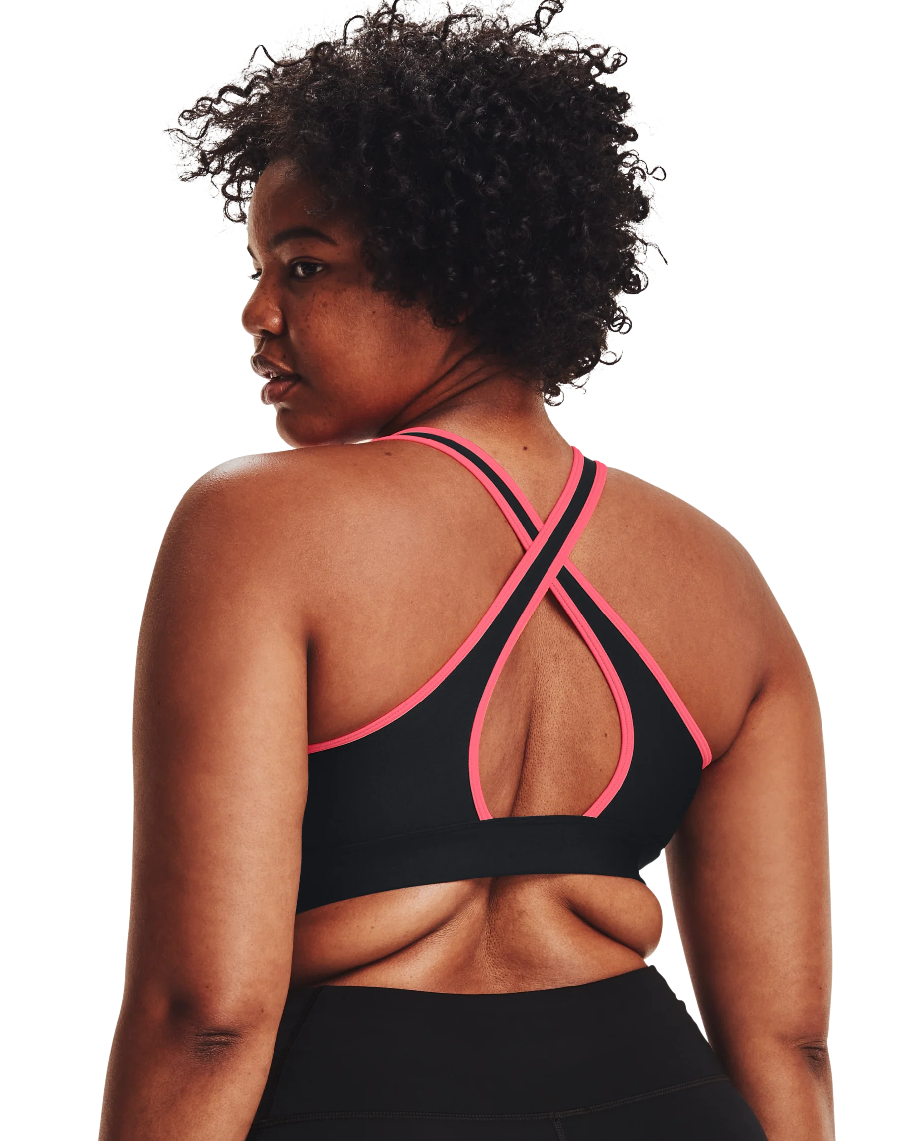 Women's Armour® Mid Crossback Run Sports Bra - Image 3