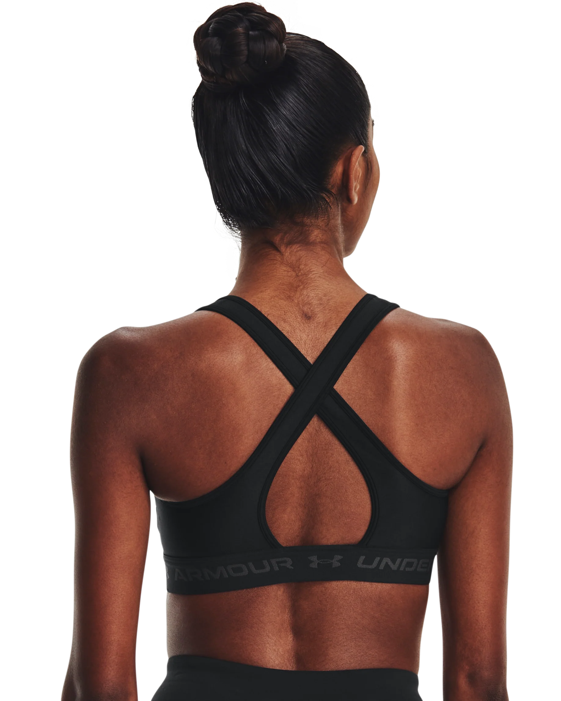 Women's Armour® Mid Crossback Sports Bra - Image 6