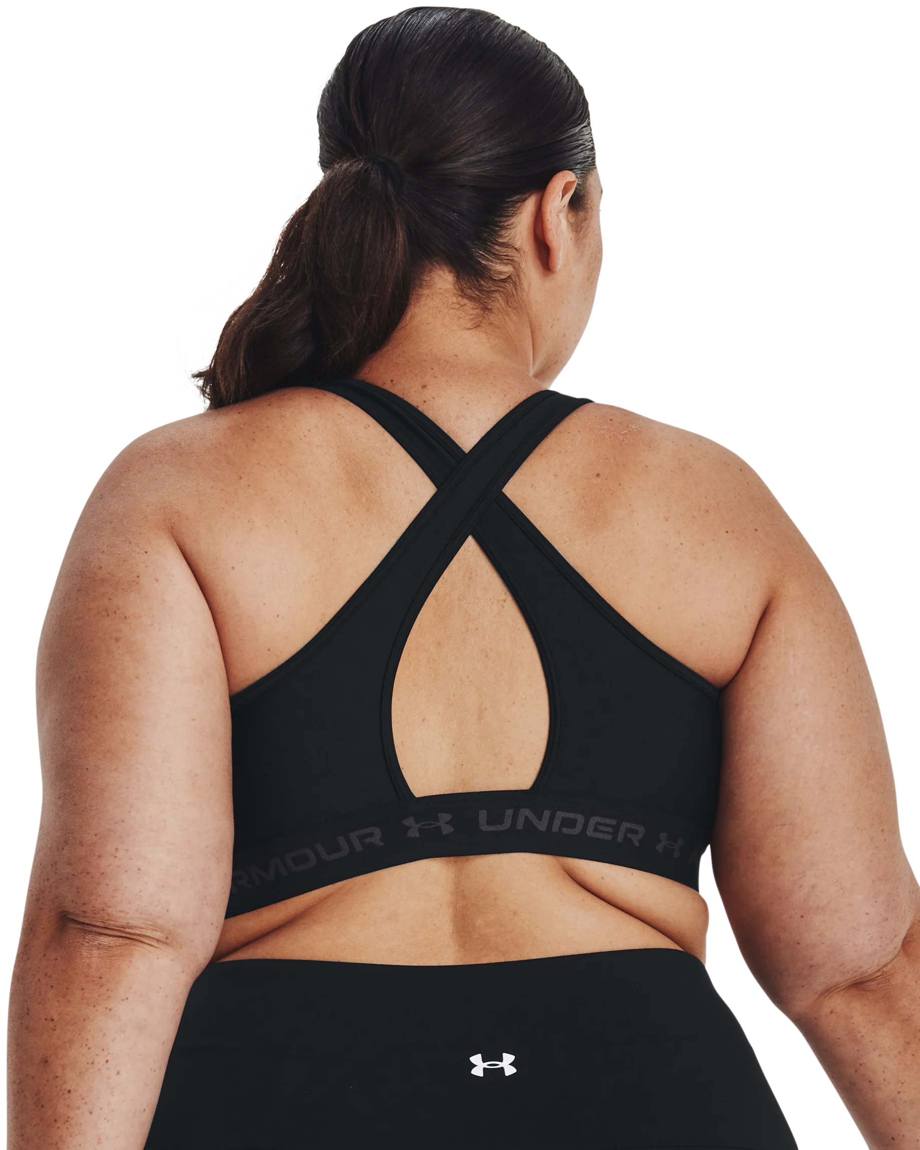 Women's Armour® Mid Crossback Sports Bra - Image 7