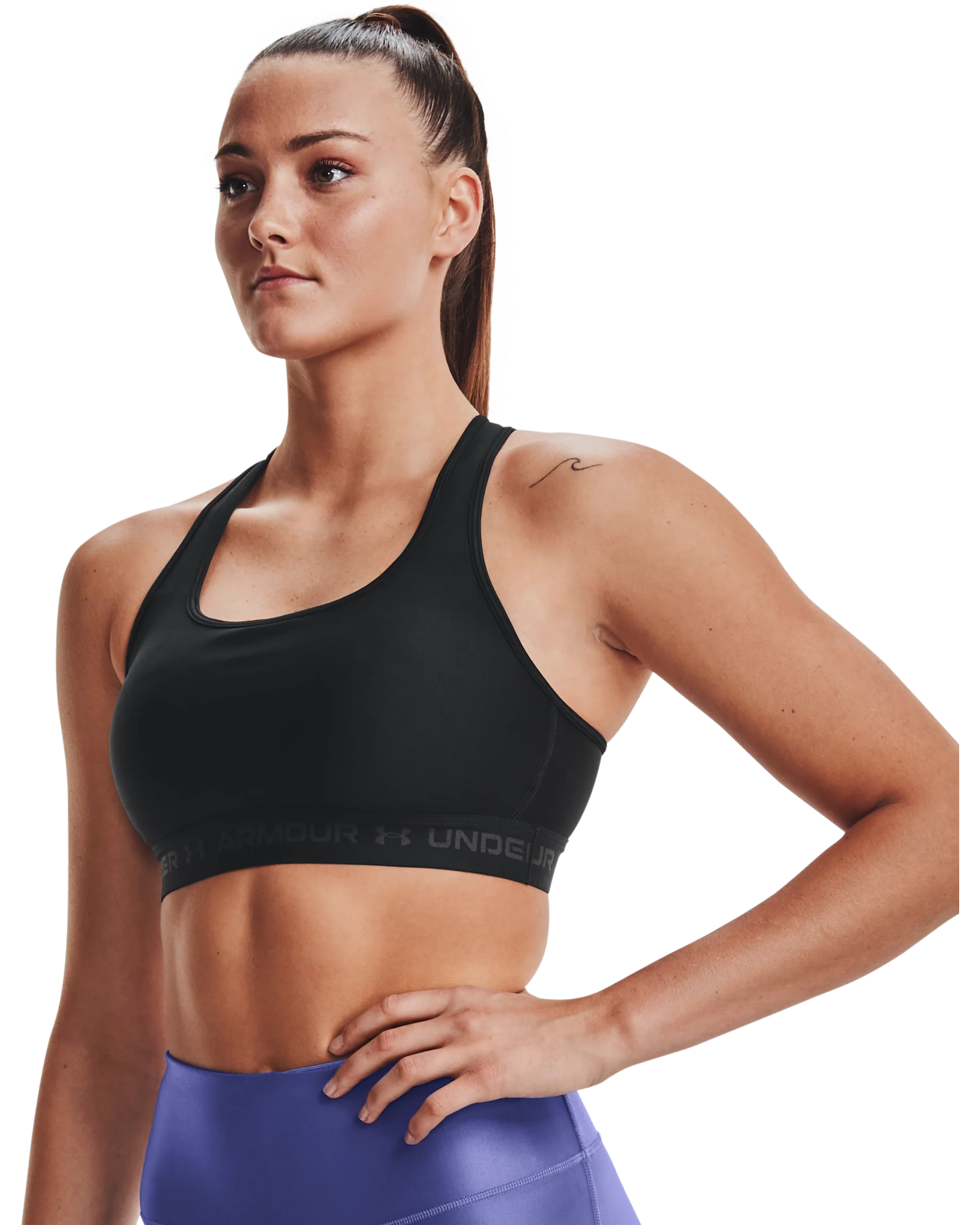 Women's Armour® Mid Crossback Sports Bra - Image 9
