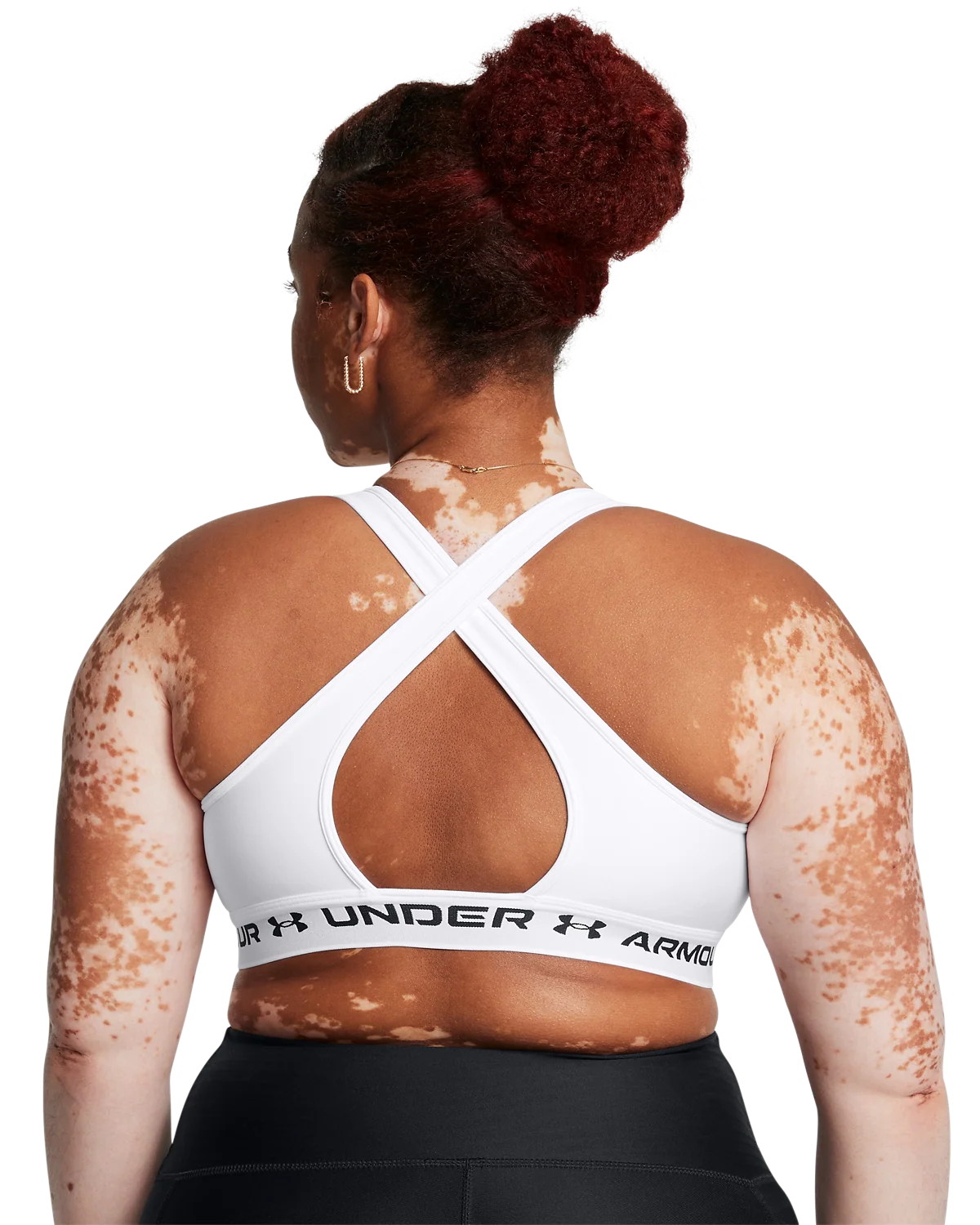 Women's Armour® Mid Crossback Sports Bra - Image 5