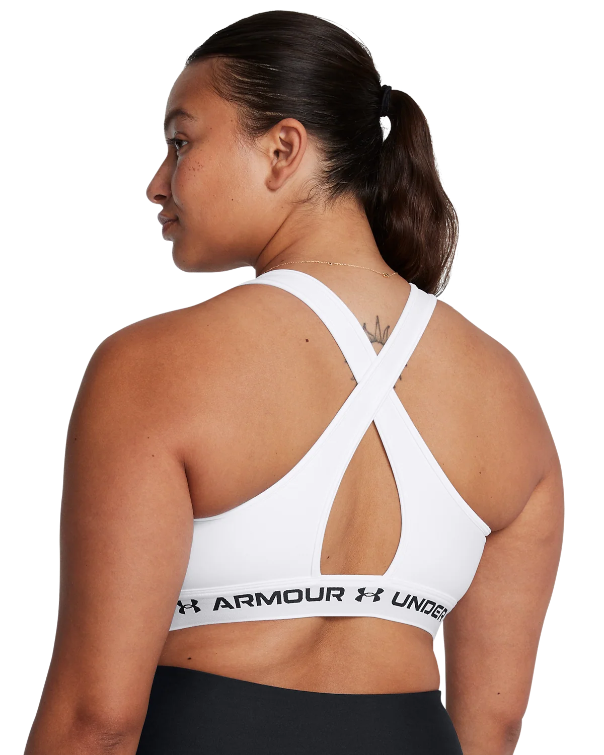 Women's Armour® Mid Crossback Sports Bra - Image 6