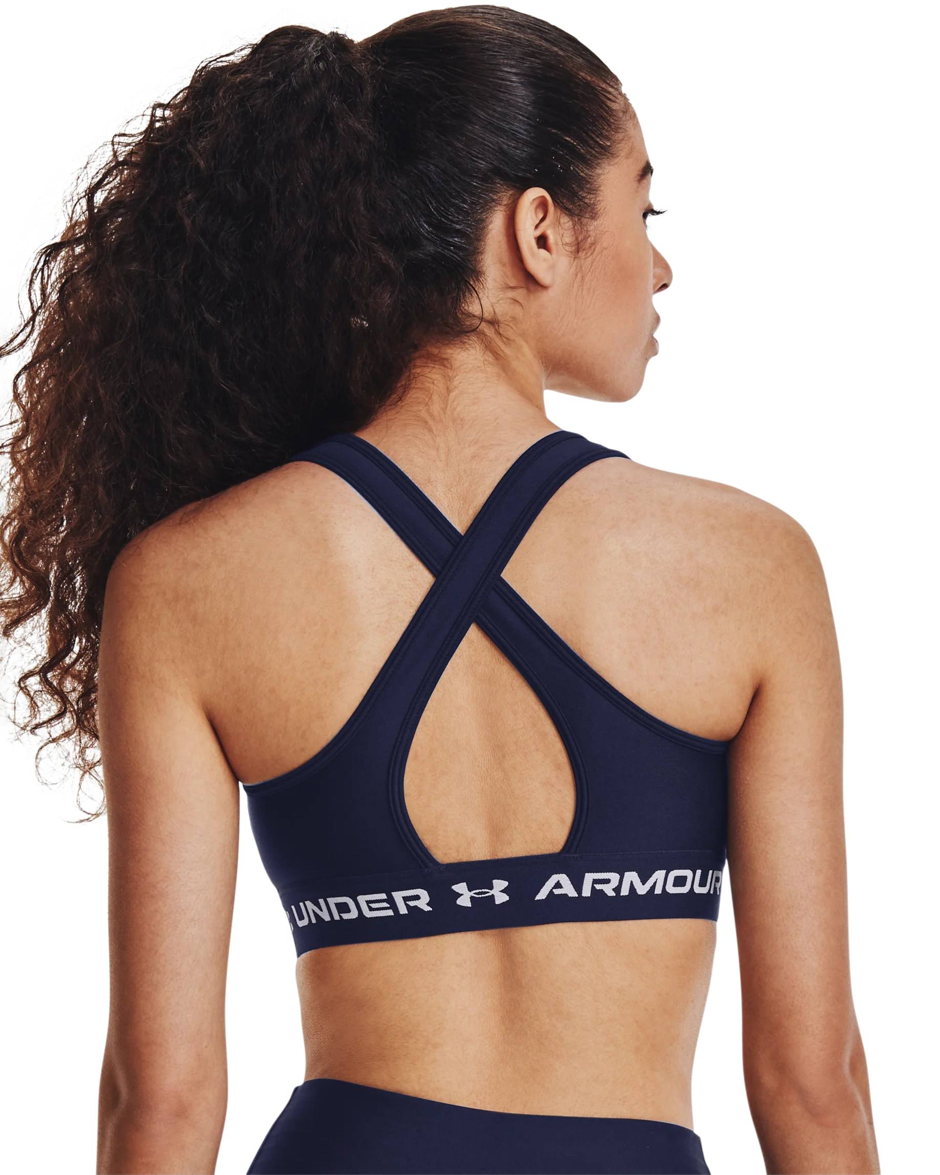 Women's Armour® Mid Crossback Sports Bra - Image 6