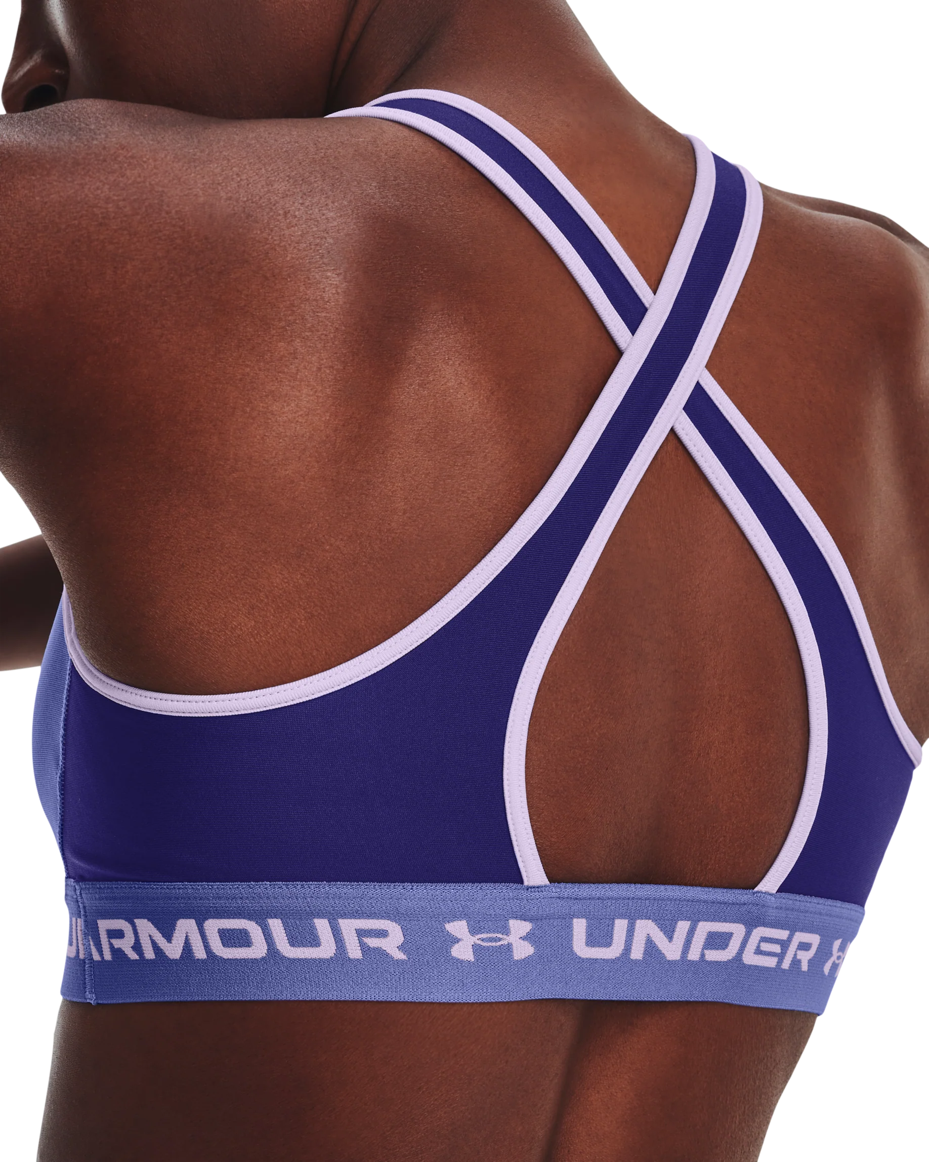 Women's Armour® Mid Crossback Sports Bra - Image 4