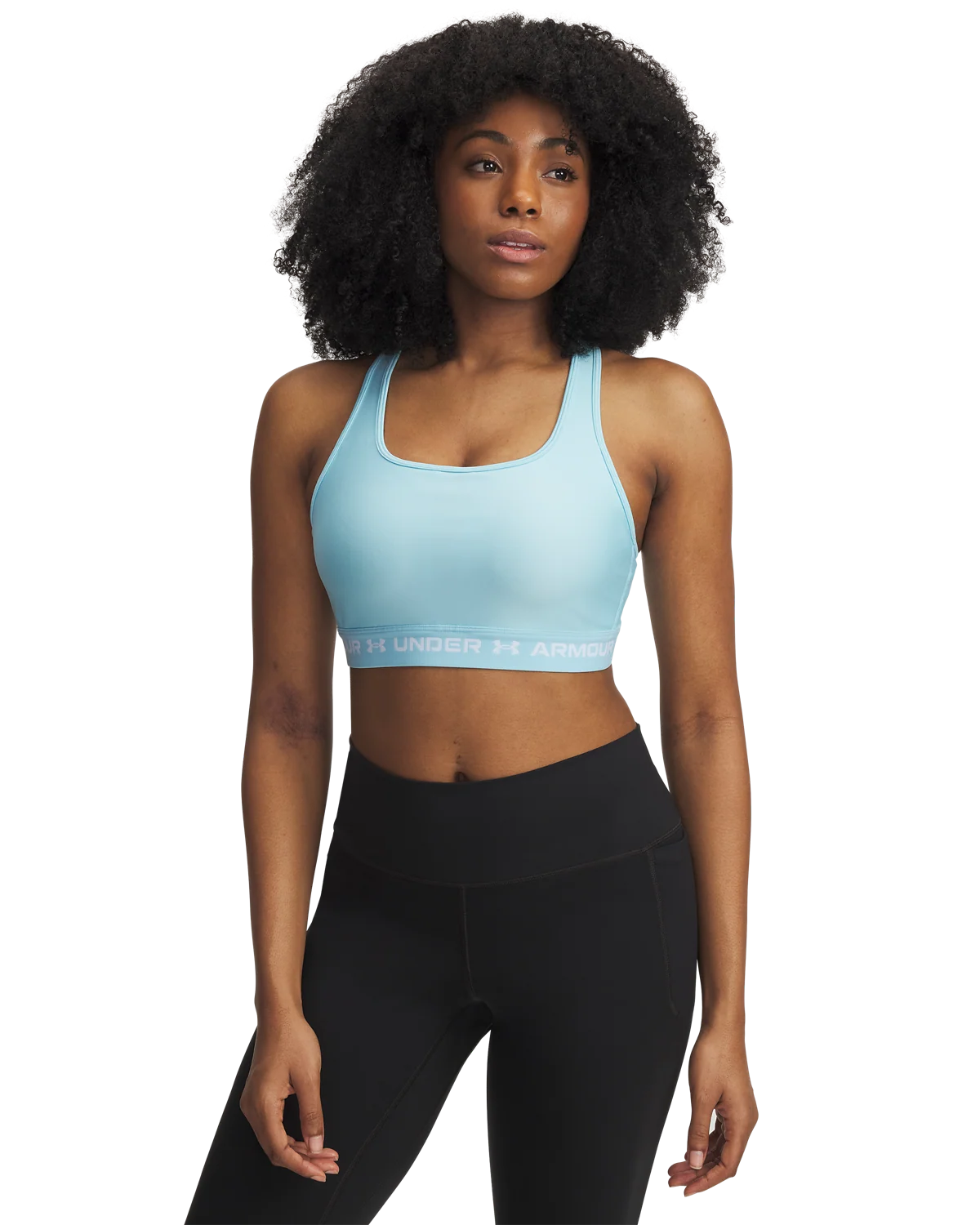 Women's Armour® Mid Crossback Sports Bra - Image 5