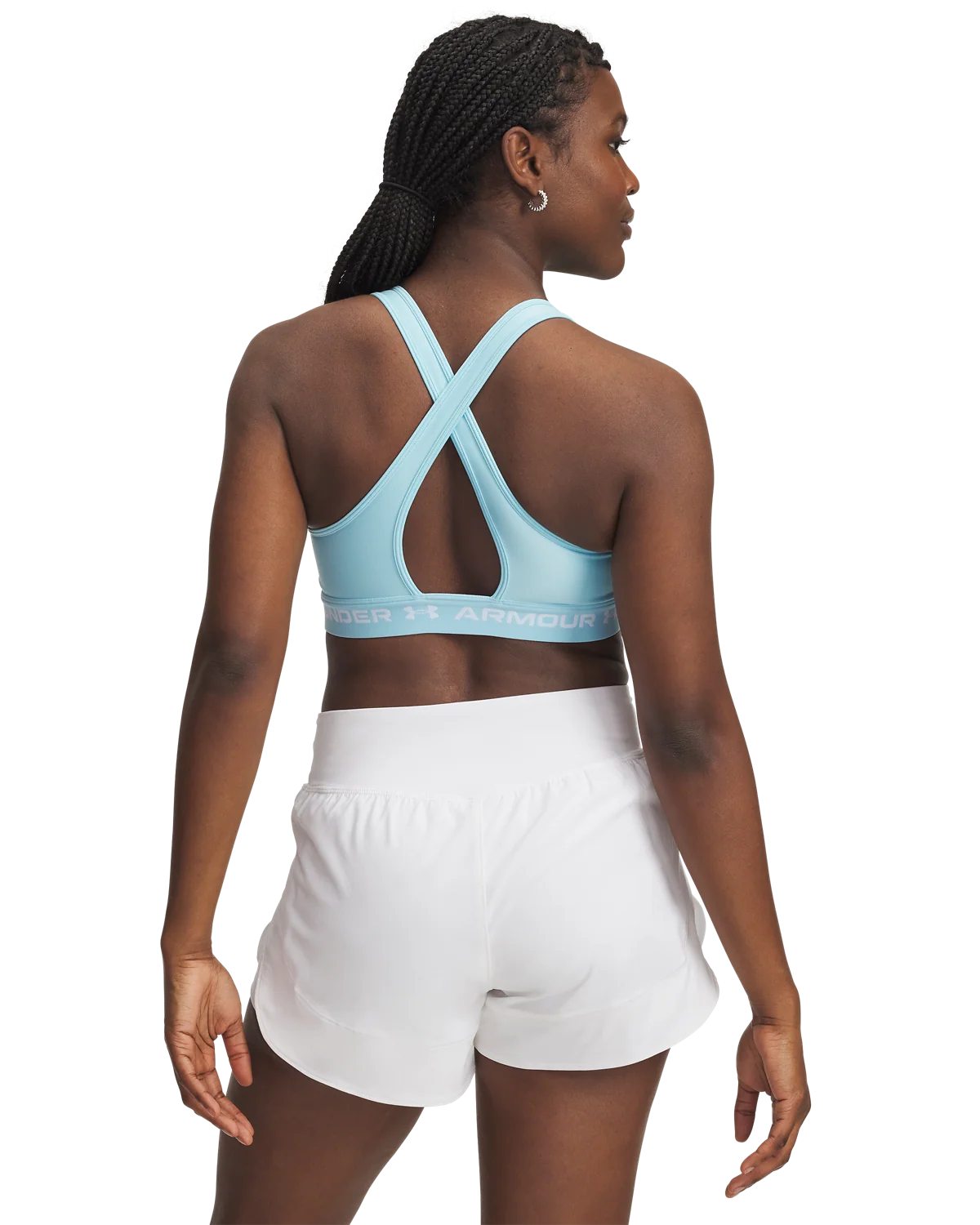 Women's Armour® Mid Crossback Sports Bra - Image 8
