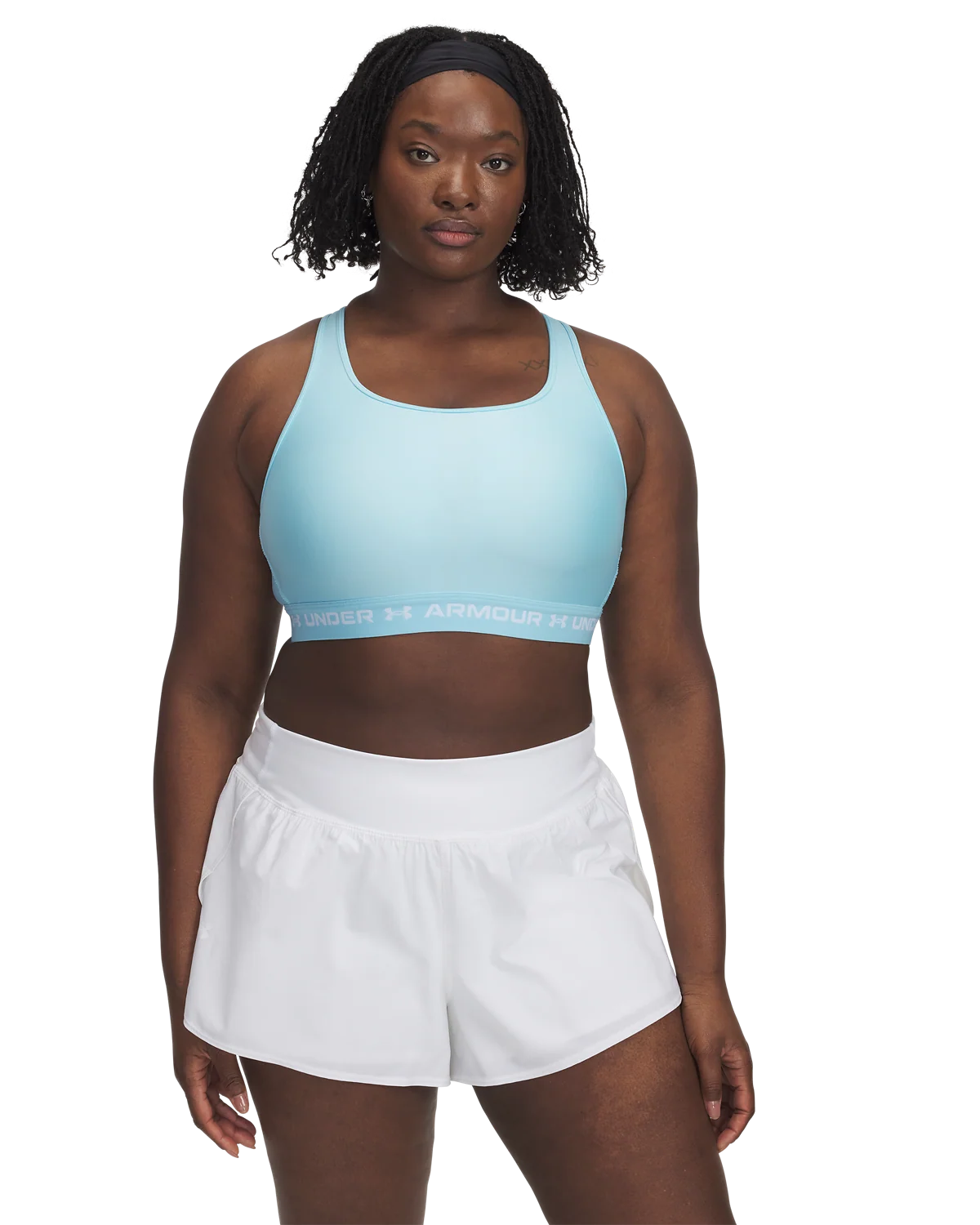 Women's Armour® Mid Crossback Sports Bra - Image 9