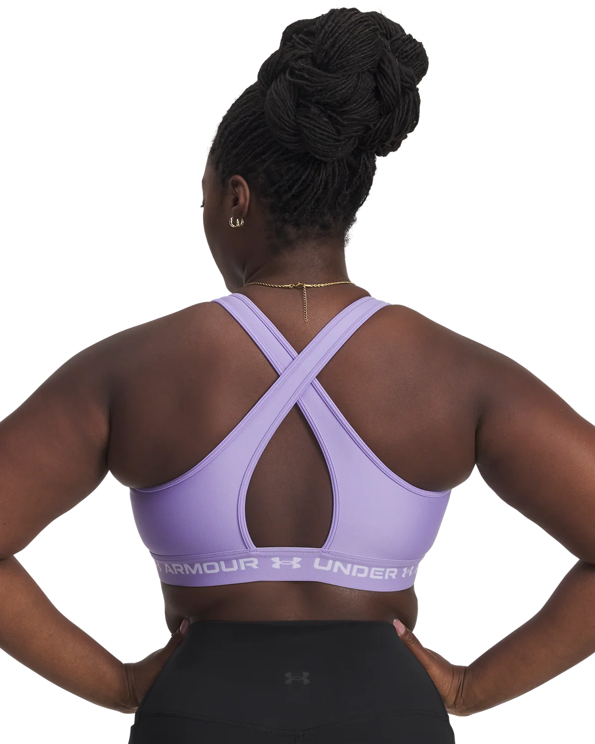 Women's Armour® Mid Crossback Sports Bra - Image 13