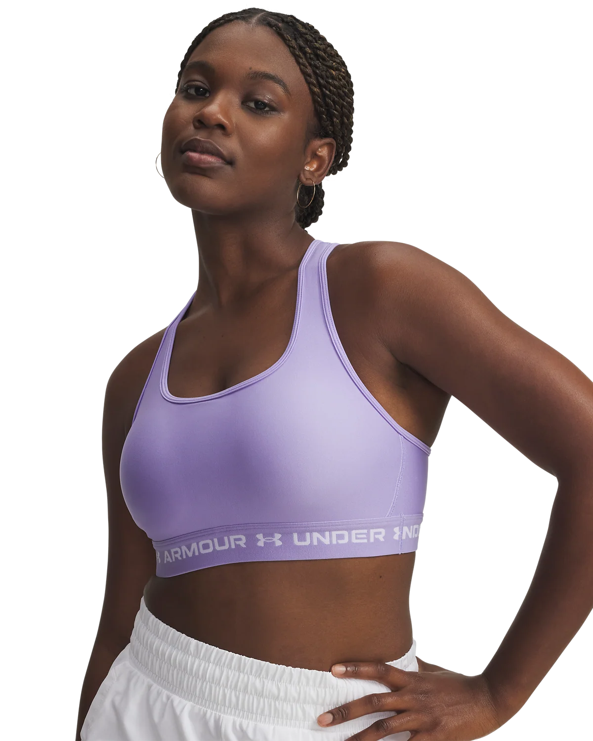 Women's Armour® Mid Crossback Sports Bra - Image 2