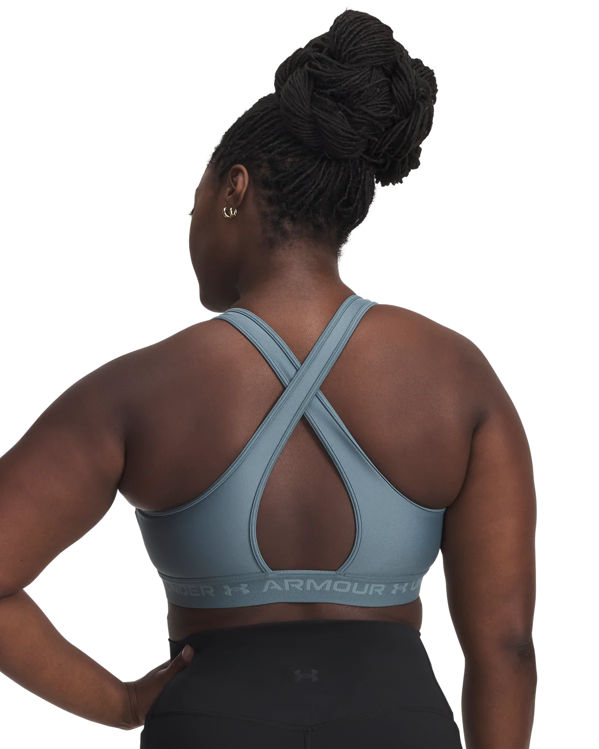 Women's Armour® Mid Crossback Sports Bra - Image 13