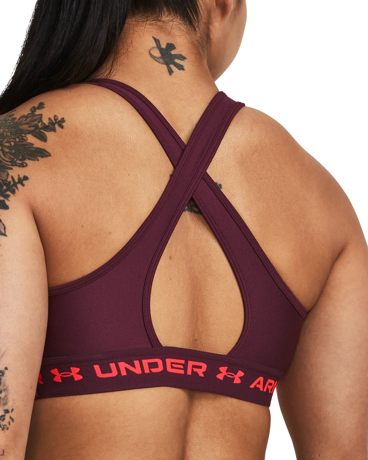 Women's Armour® Mid Crossback Sports Bra - Image 4