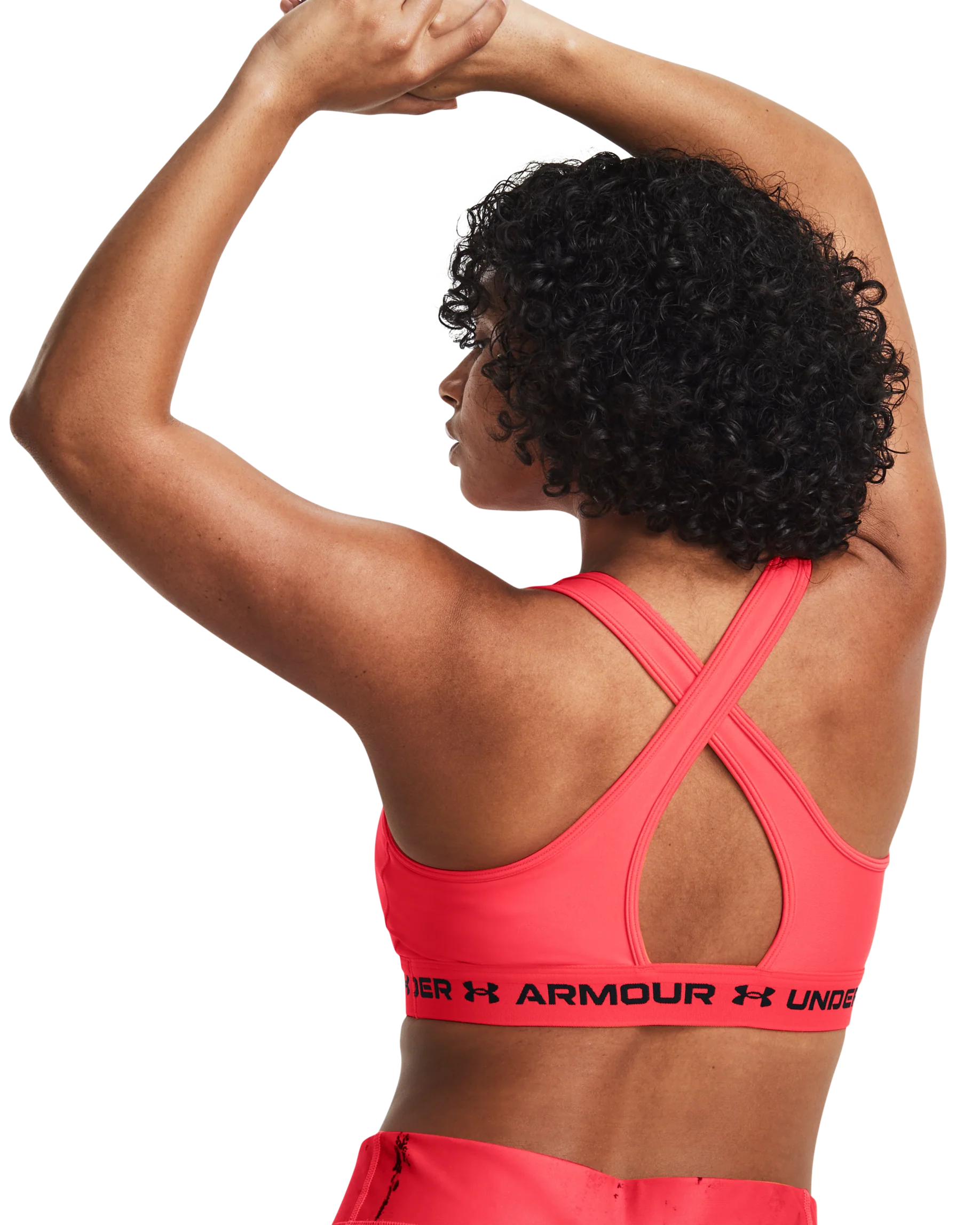 Women's Armour® Mid Crossback Sports Bra - Image 6