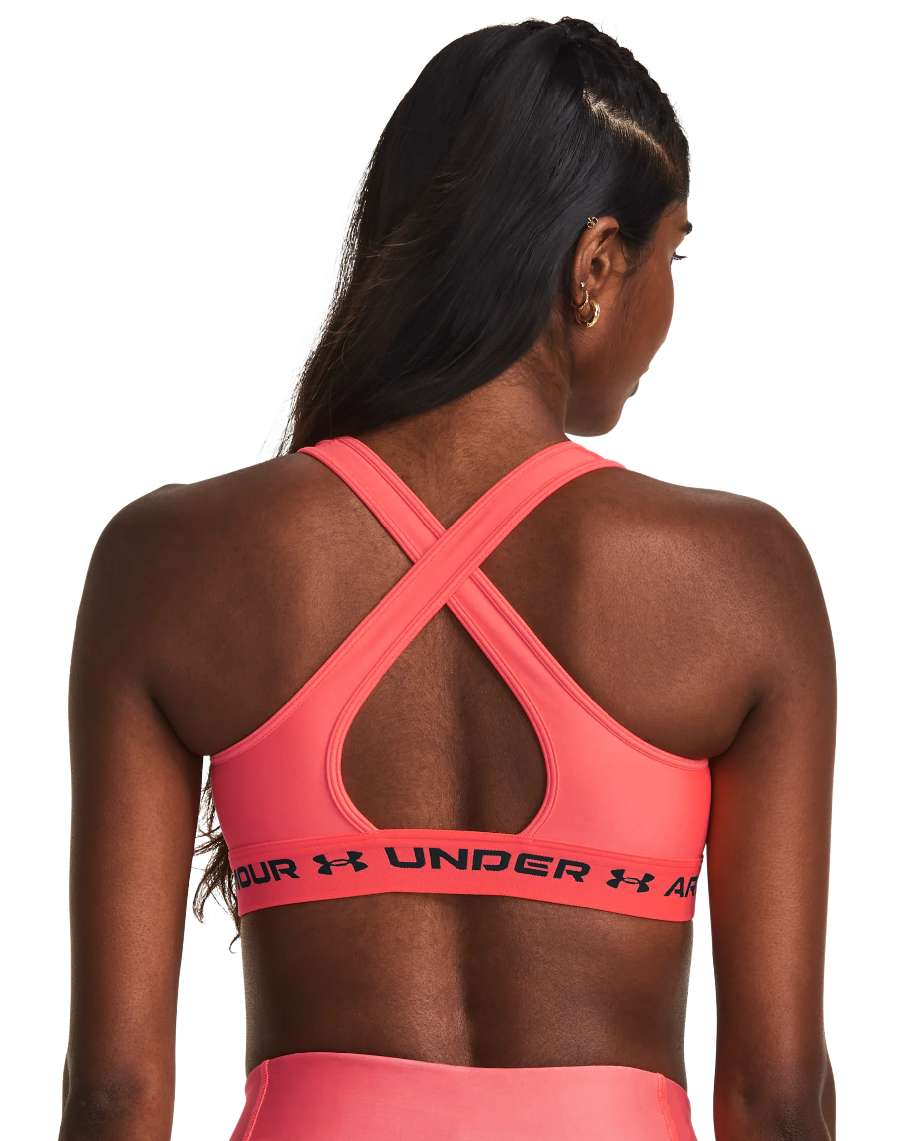 Women's Armour® Mid Crossback Sports Bra - Image 9