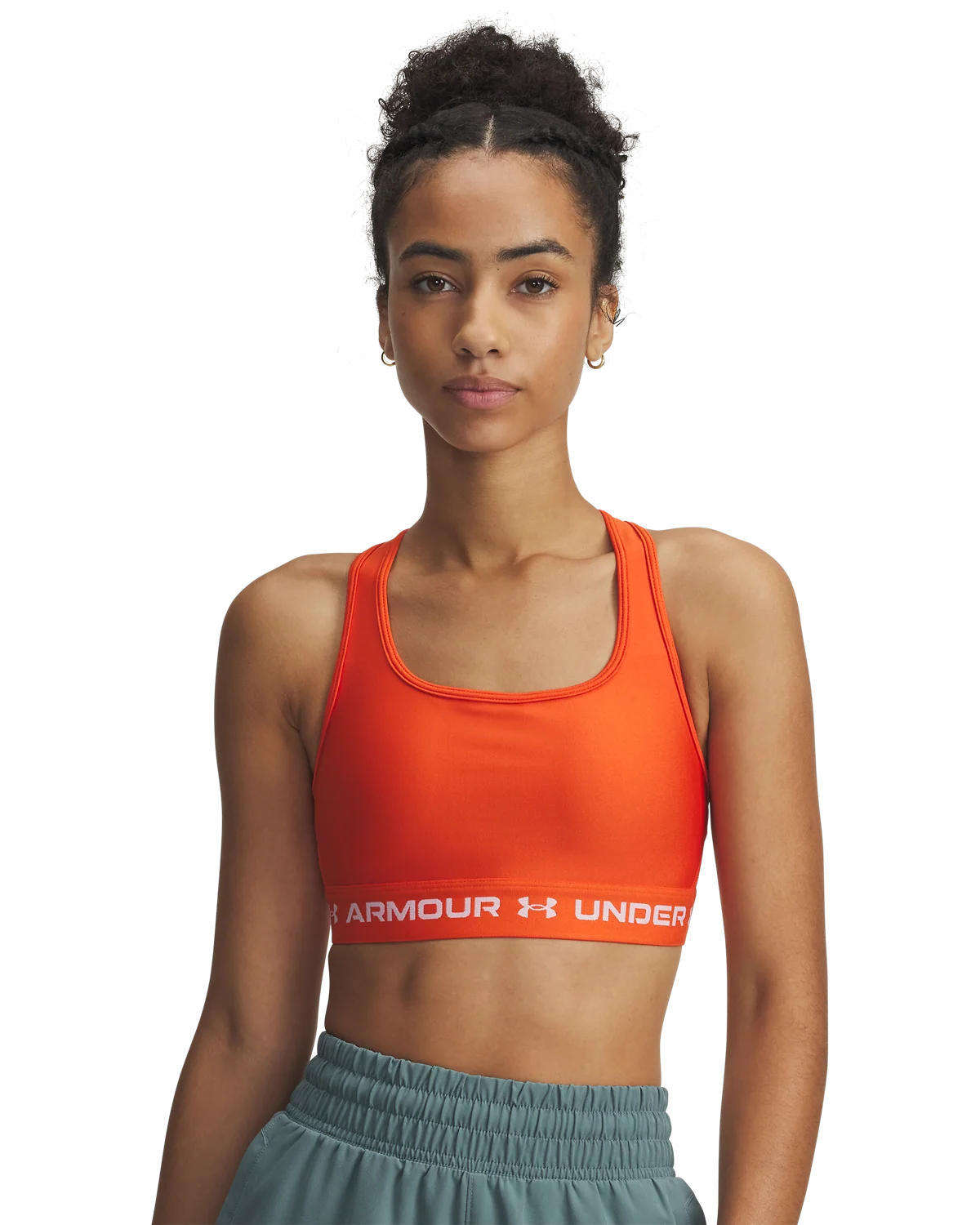 Women's Armour® Mid Crossback Sports Bra - Image 3