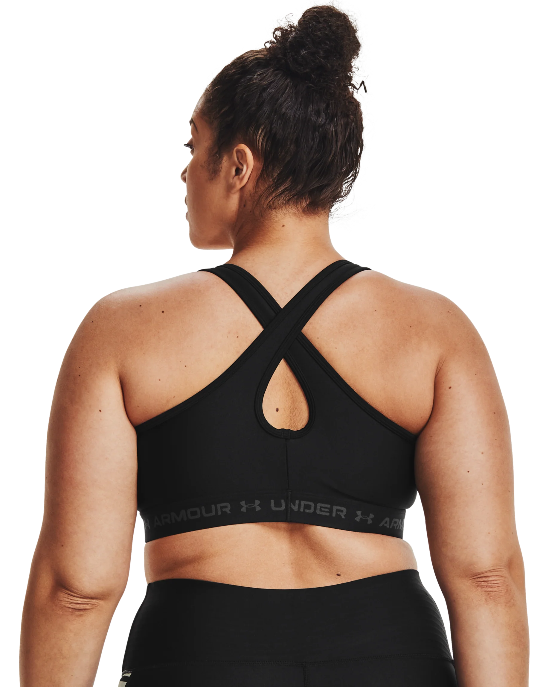 Women's Armour® Mid Crossback Sports Bra - Image 2