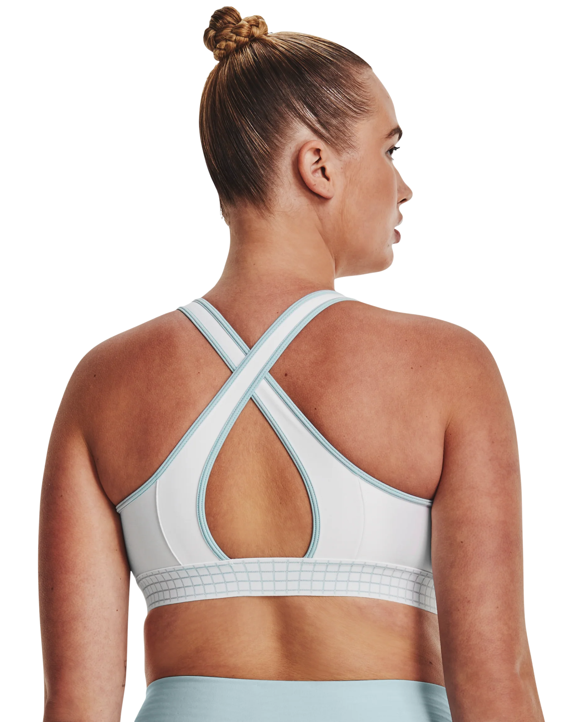 Women's Armour® Mid Crossback Sports Bra - Image 5