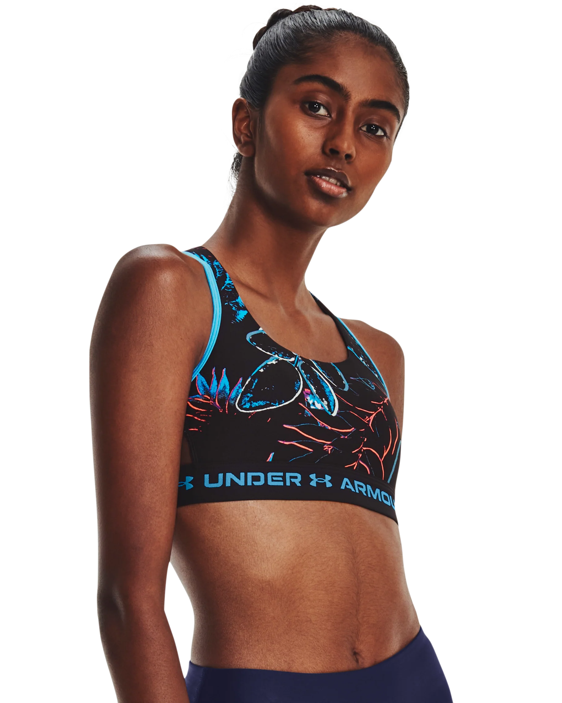 Women's Armour® Mid Crossback Sports Bra - Image 10