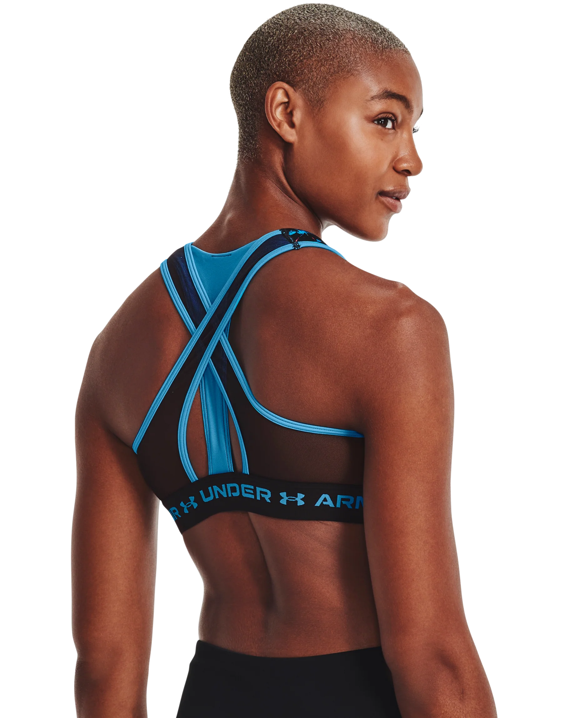 Women's Armour® Mid Crossback Sports Bra - Image 4