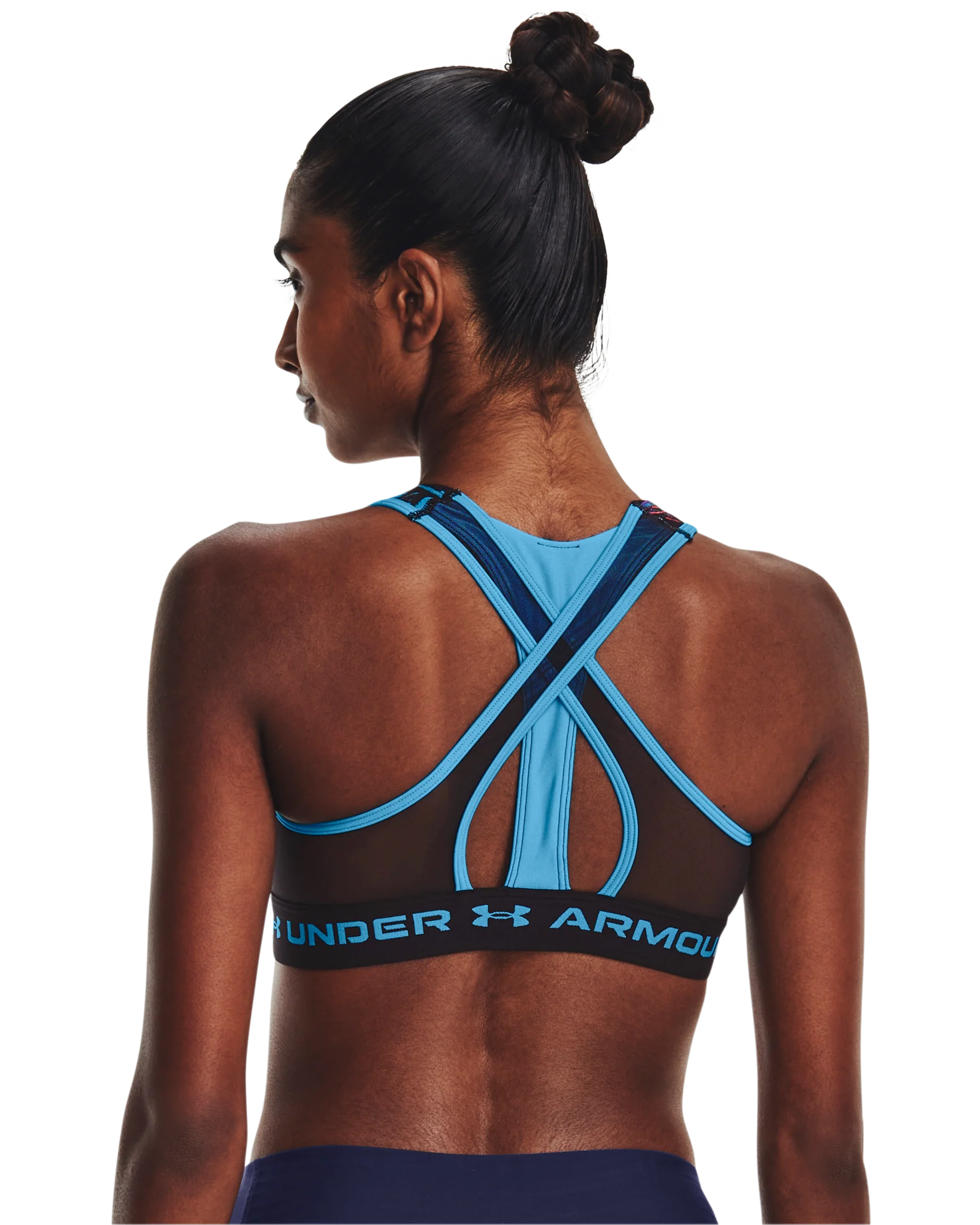 Women's Armour® Mid Crossback Sports Bra - Image 6