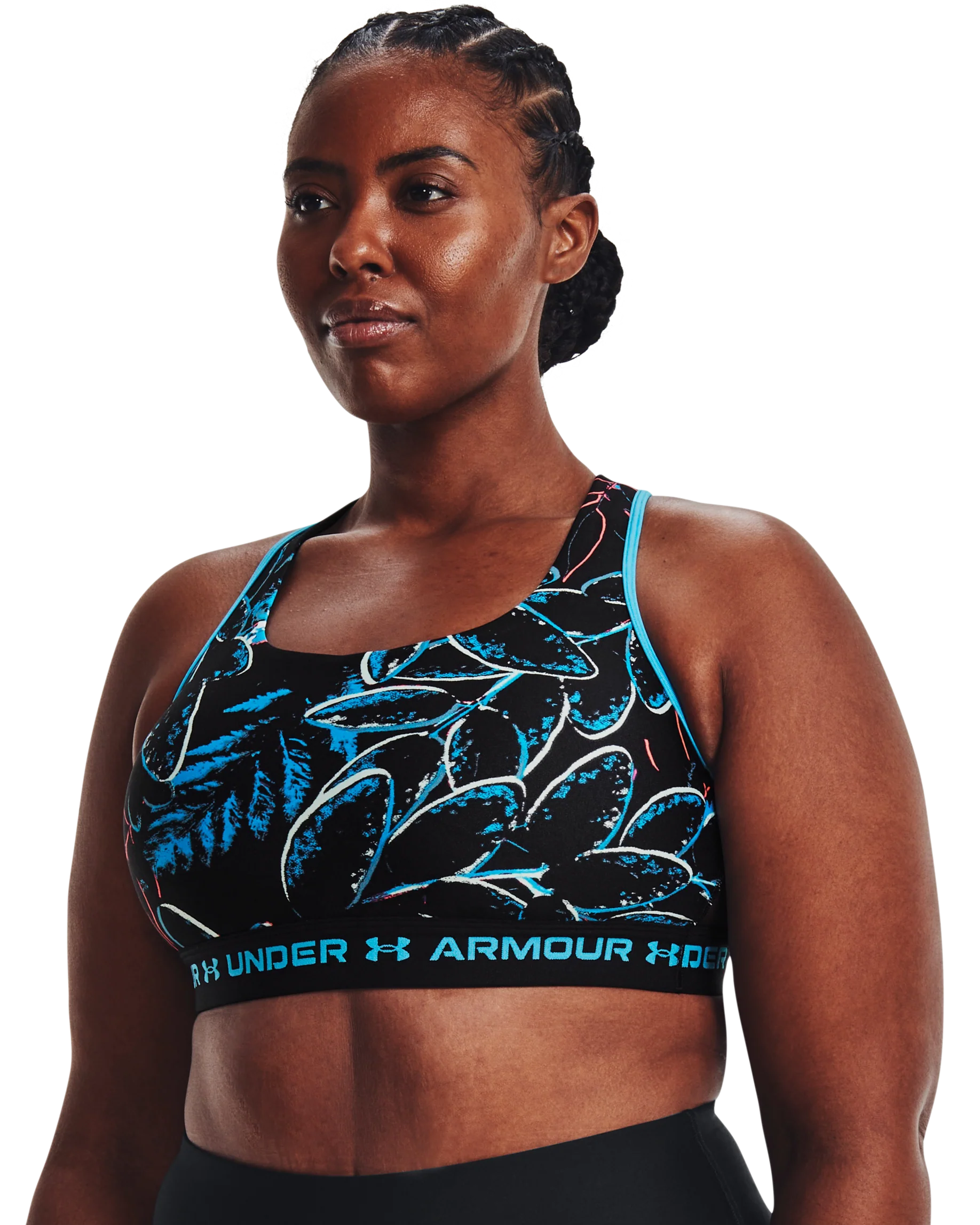 Women's Armour® Mid Crossback Sports Bra - Image 7