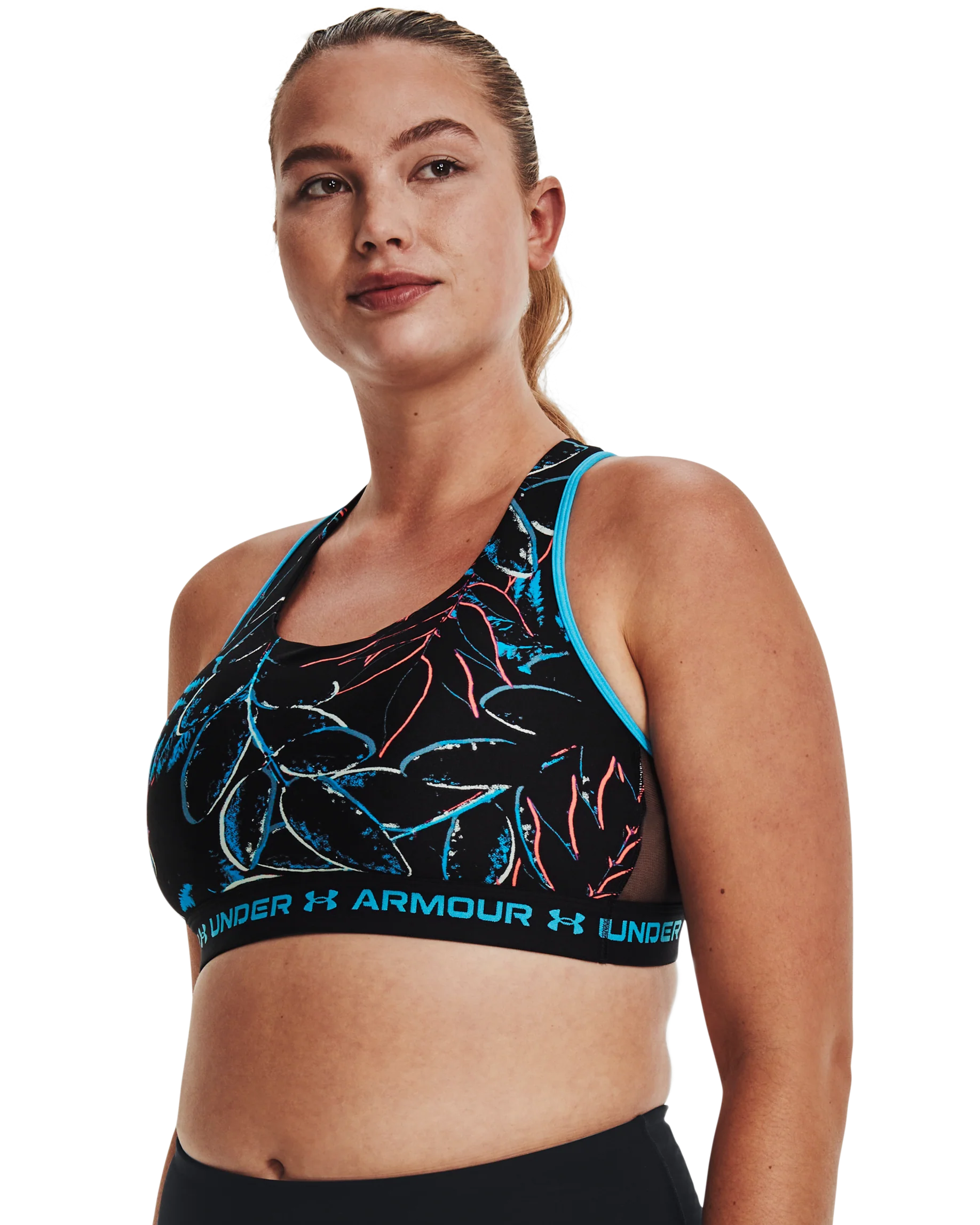 Women's Armour® Mid Crossback Sports Bra - Image 9