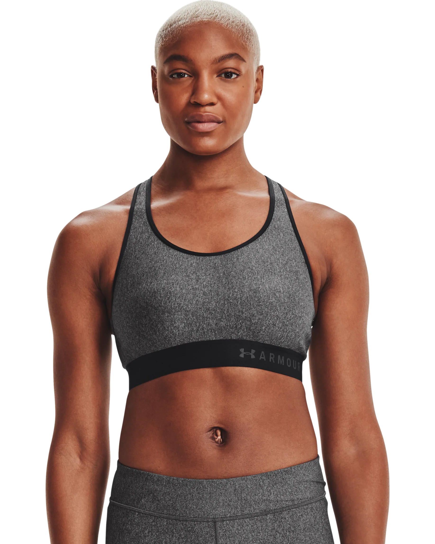 Women's Armour® Mid Heathered Sports Bra - Image 8
