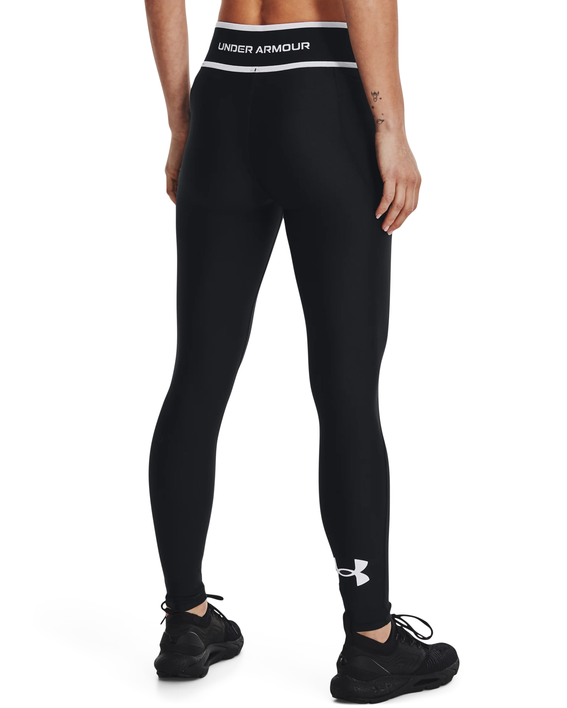 Women's HeatGear® Armour Branded Waistband Leggings - Image 2
