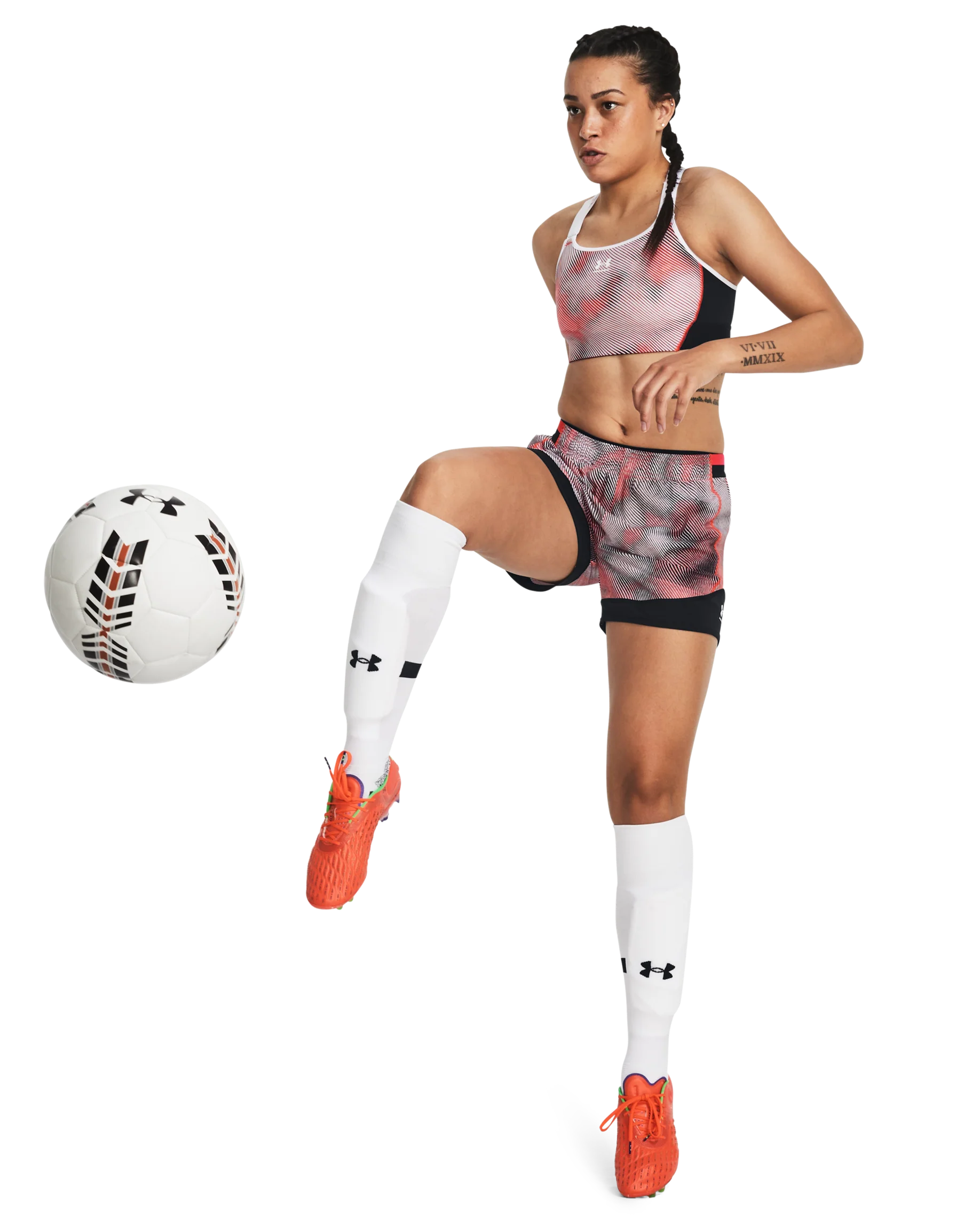 Women's HeatGear® Armour High Printed Sports Bra - Image 3