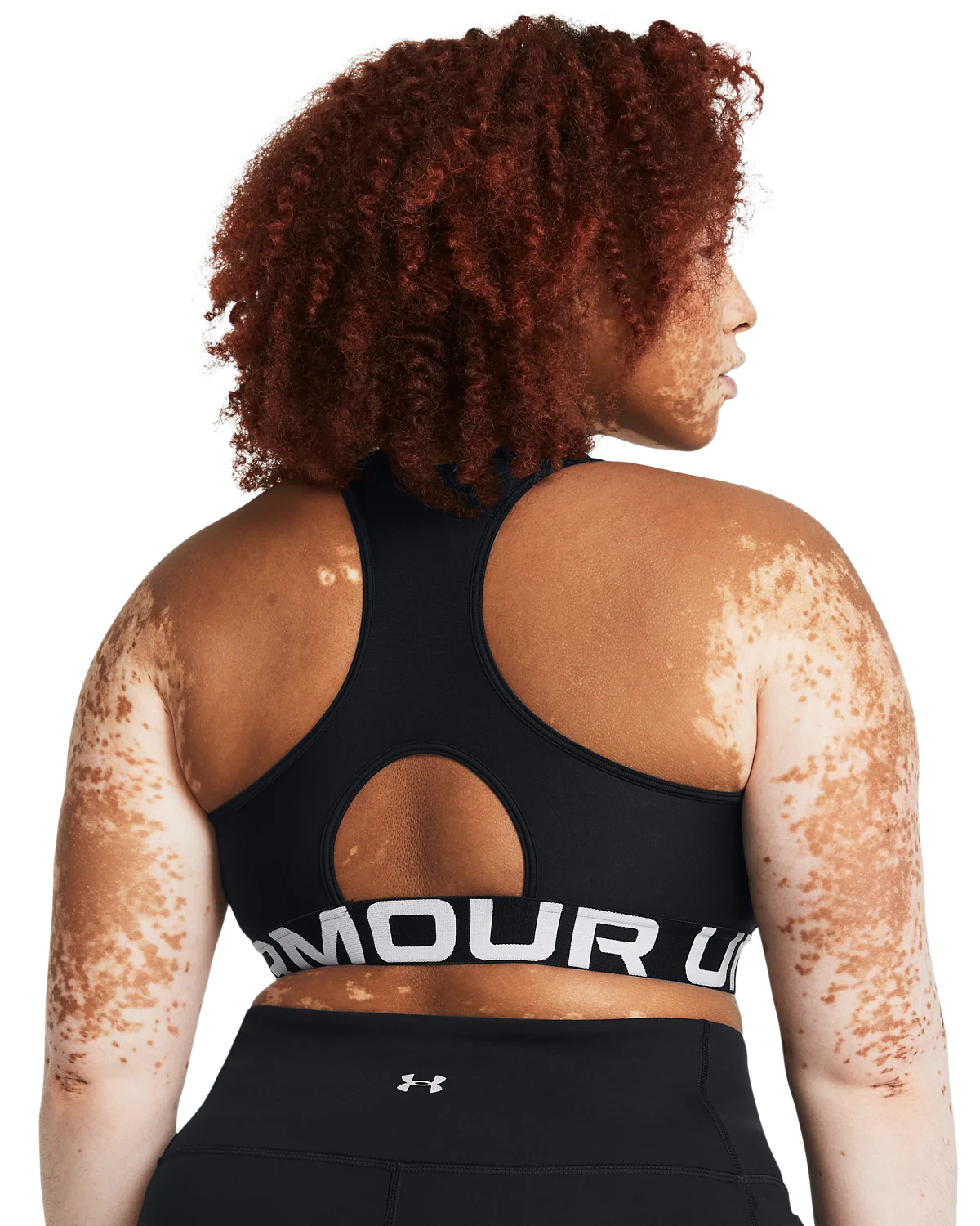 Women's Heatgear® Armour Mid Branded Sports Bra - Image 10