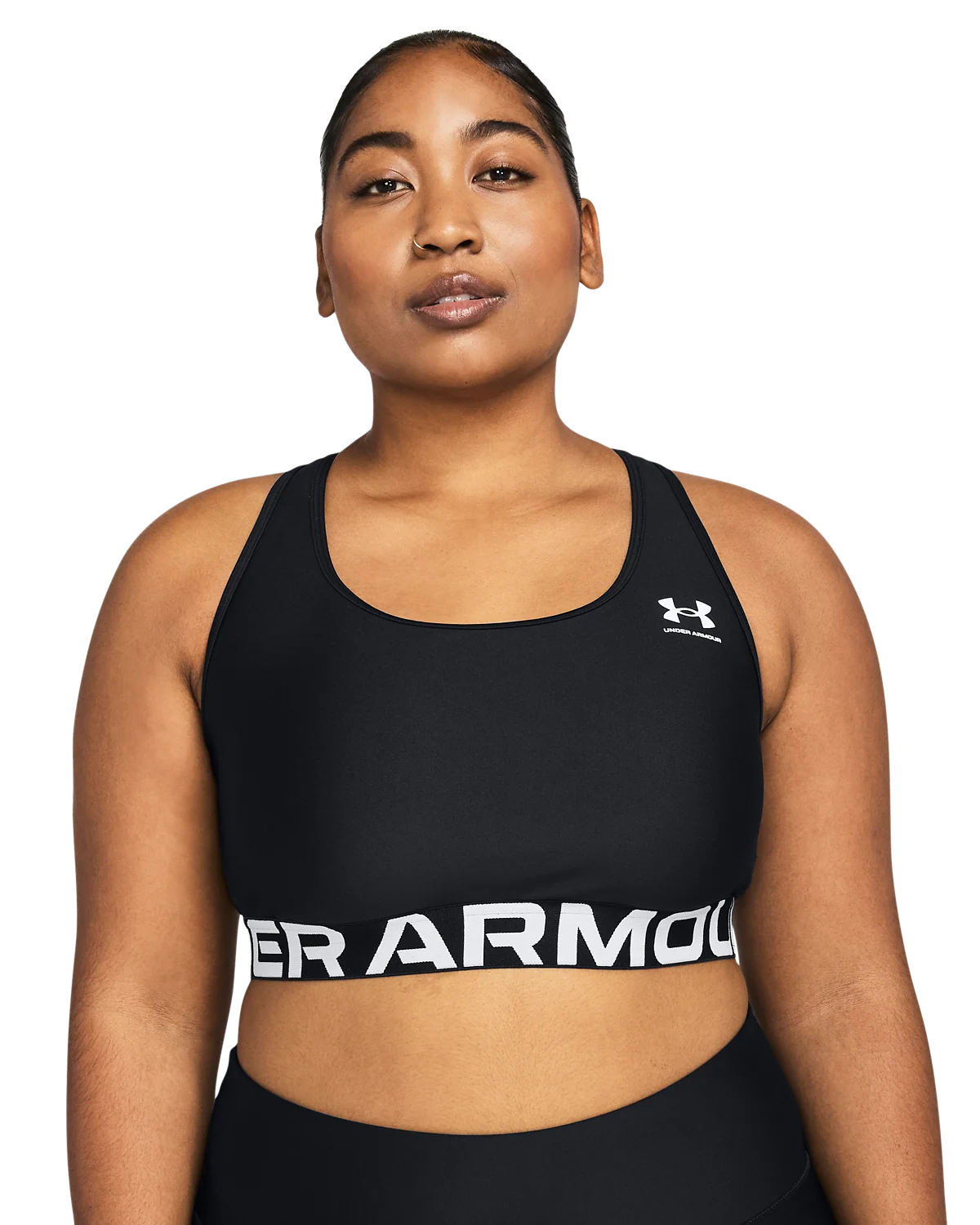 Women's Heatgear® Armour Mid Branded Sports Bra - Image 11