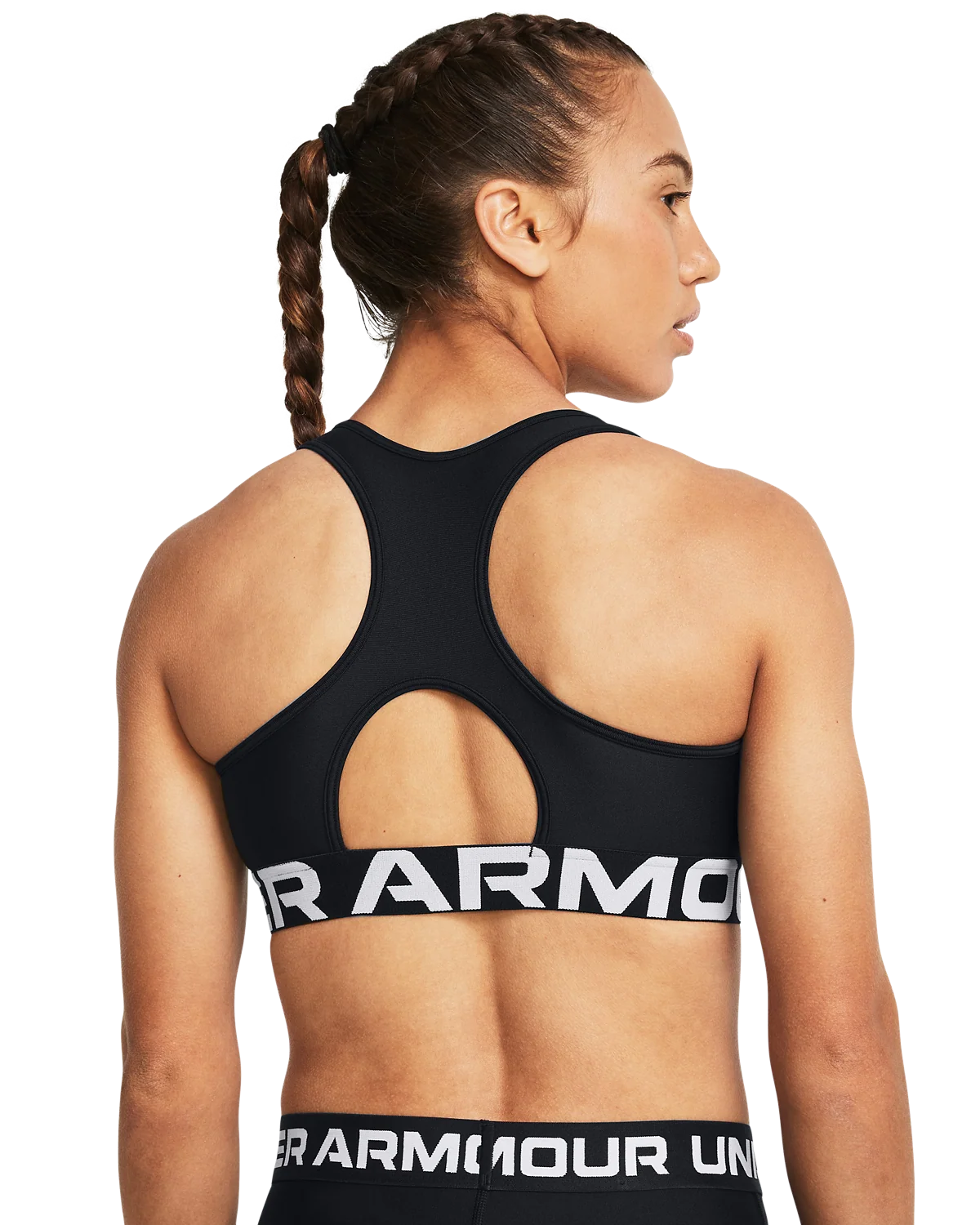 Women's Heatgear® Armour Mid Branded Sports Bra - Image 2