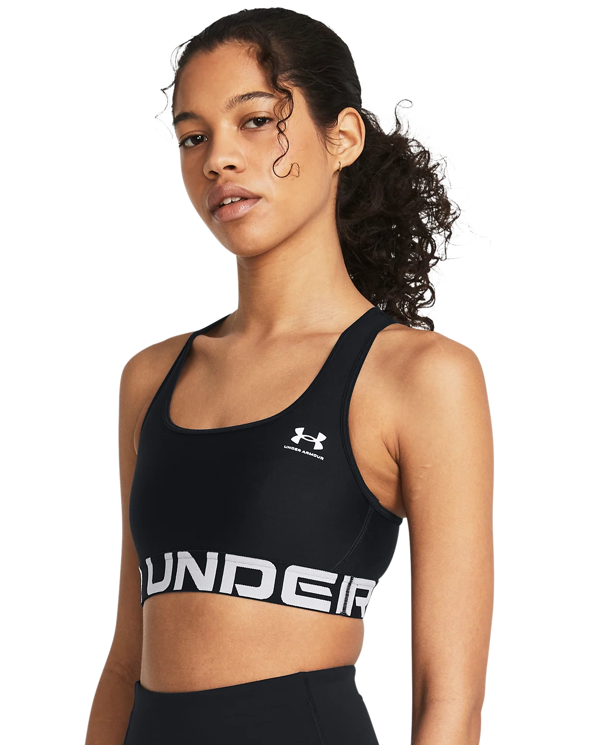Women's Heatgear® Armour Mid Branded Sports Bra - Image 3