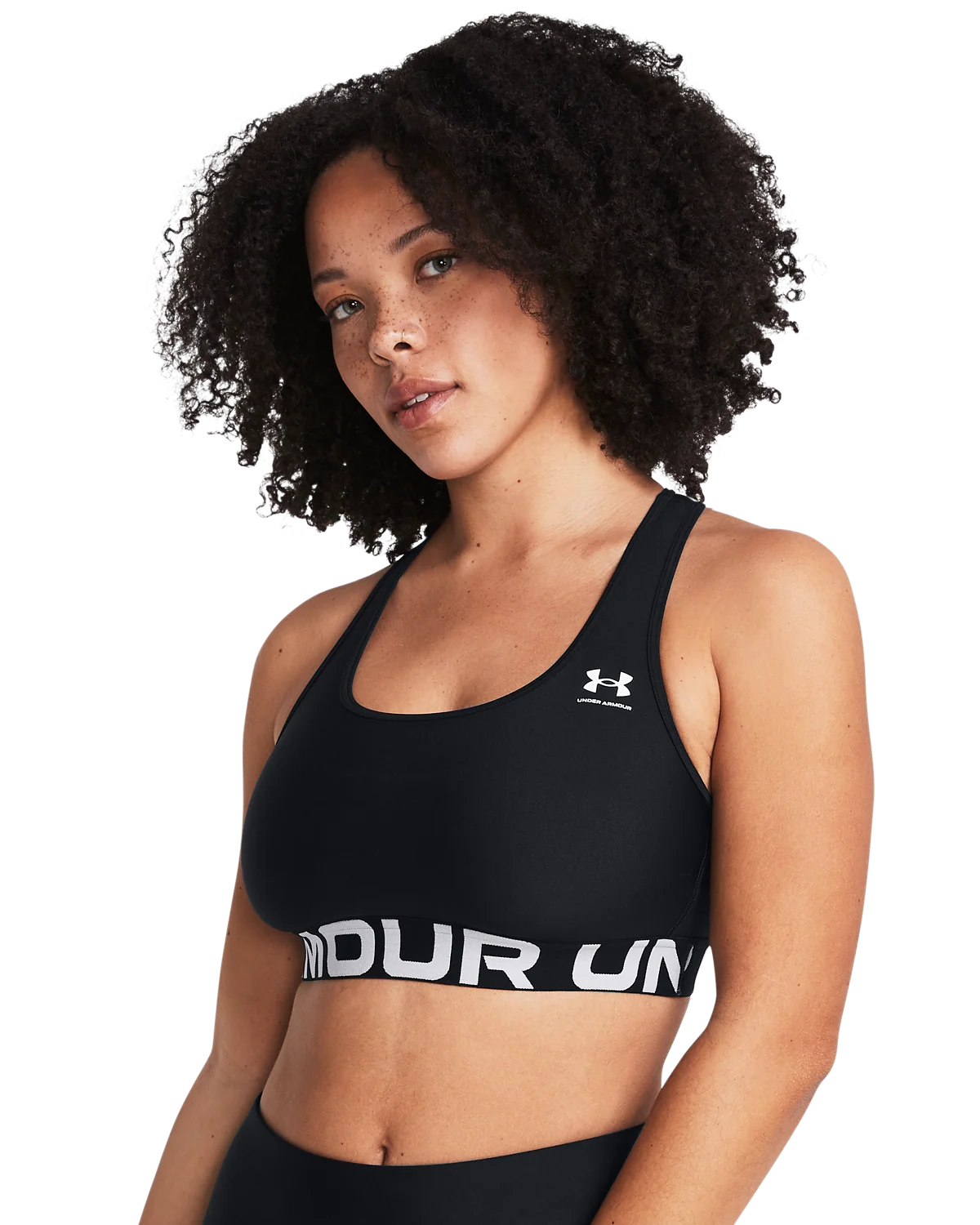 Women's Heatgear® Armour Mid Branded Sports Bra - Image 5
