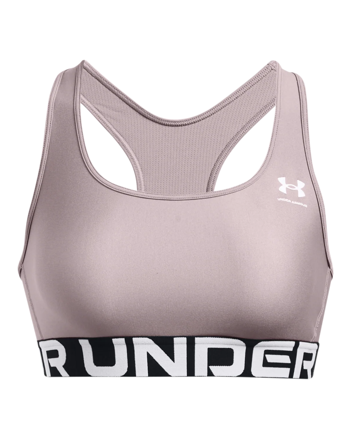 Women's HeatGear® Armour Mid Branded Sports Bra - Image 3