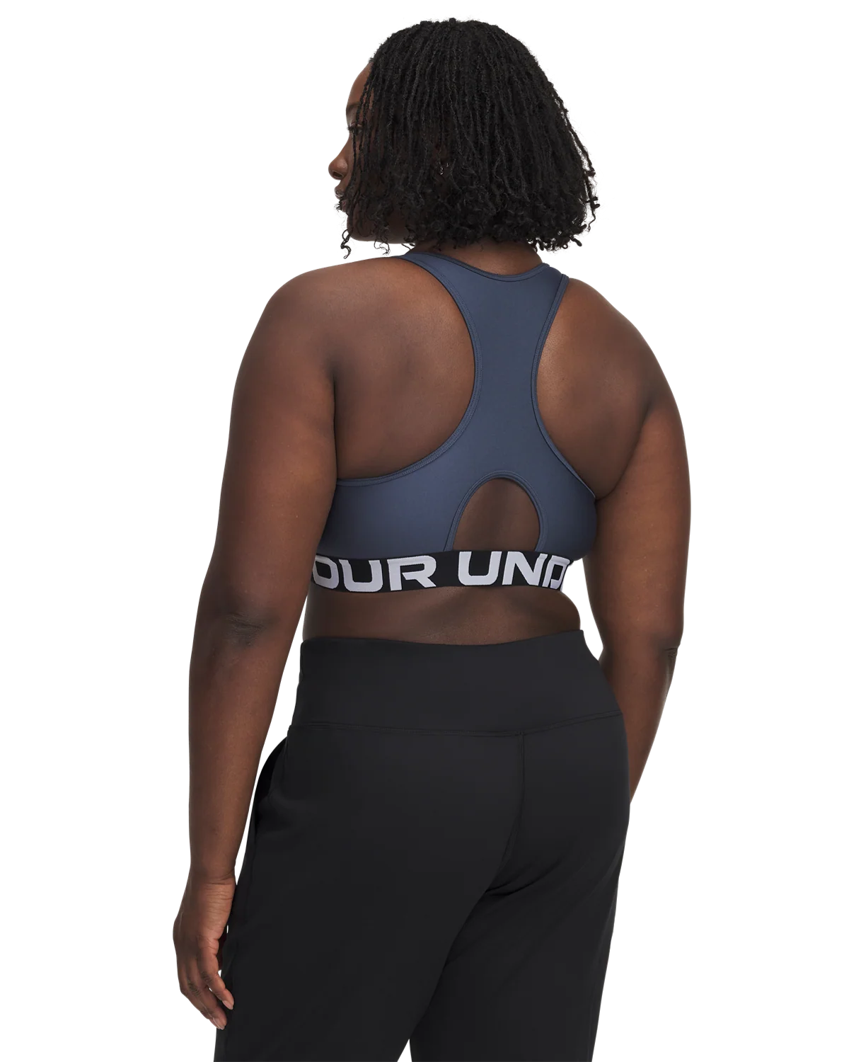 Women's HeatGear® Armour Mid Branded Sports Bra - Image 8