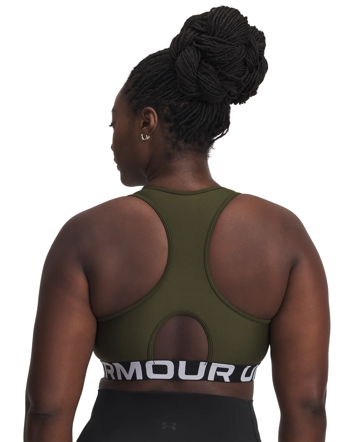 Women's HeatGear® Armour Mid Branded Sports Bra - Image 9