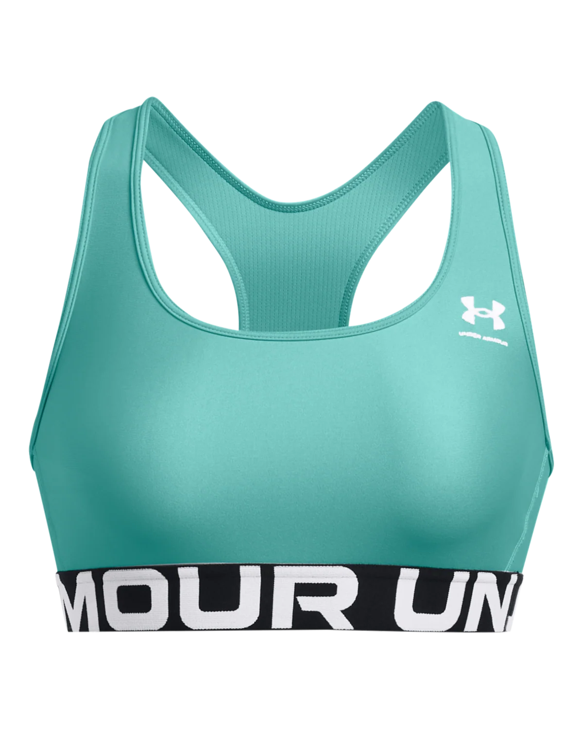 Women's HeatGear® Armour Mid Branded Sports Bra - Image 3
