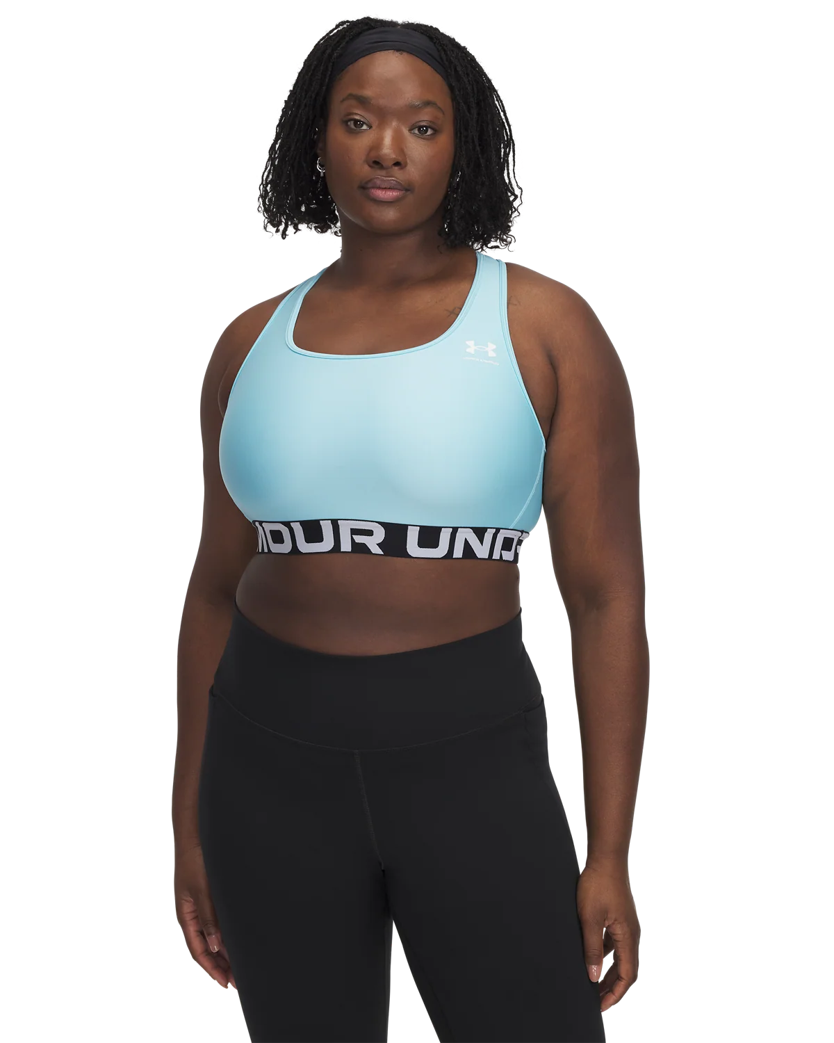 Women's HeatGear® Armour Mid Branded Sports Bra - Image 11