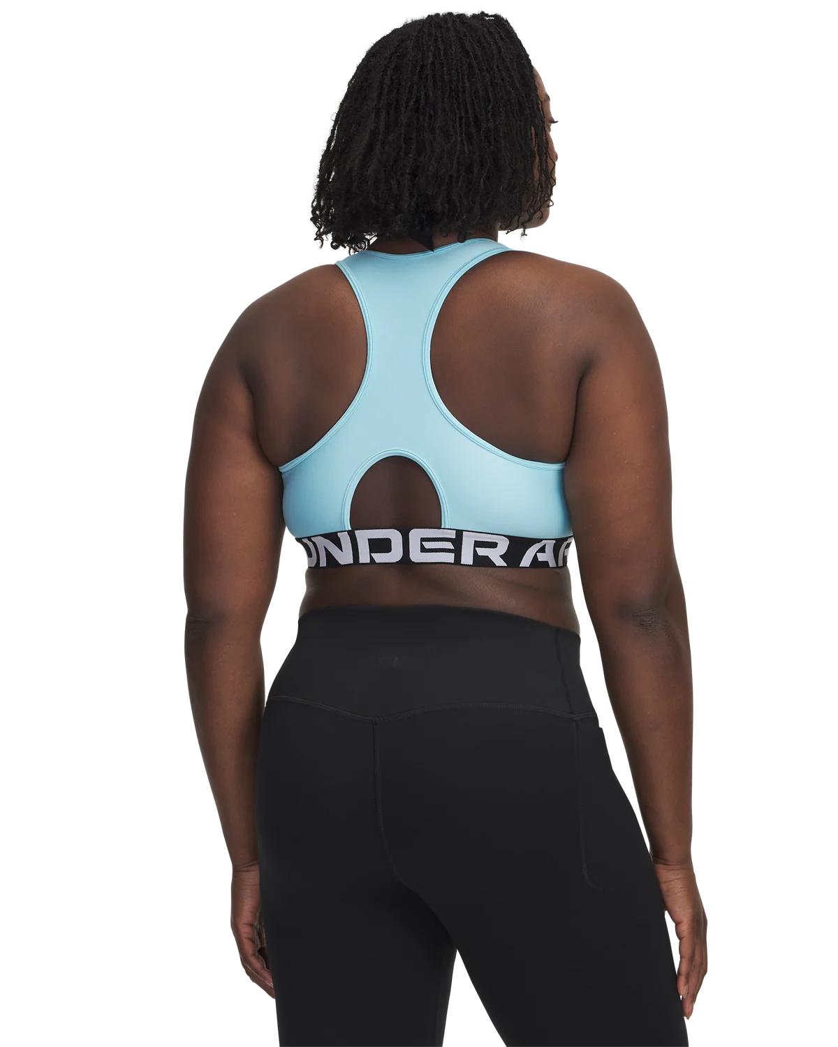 Women's HeatGear® Armour Mid Branded Sports Bra - Image 6