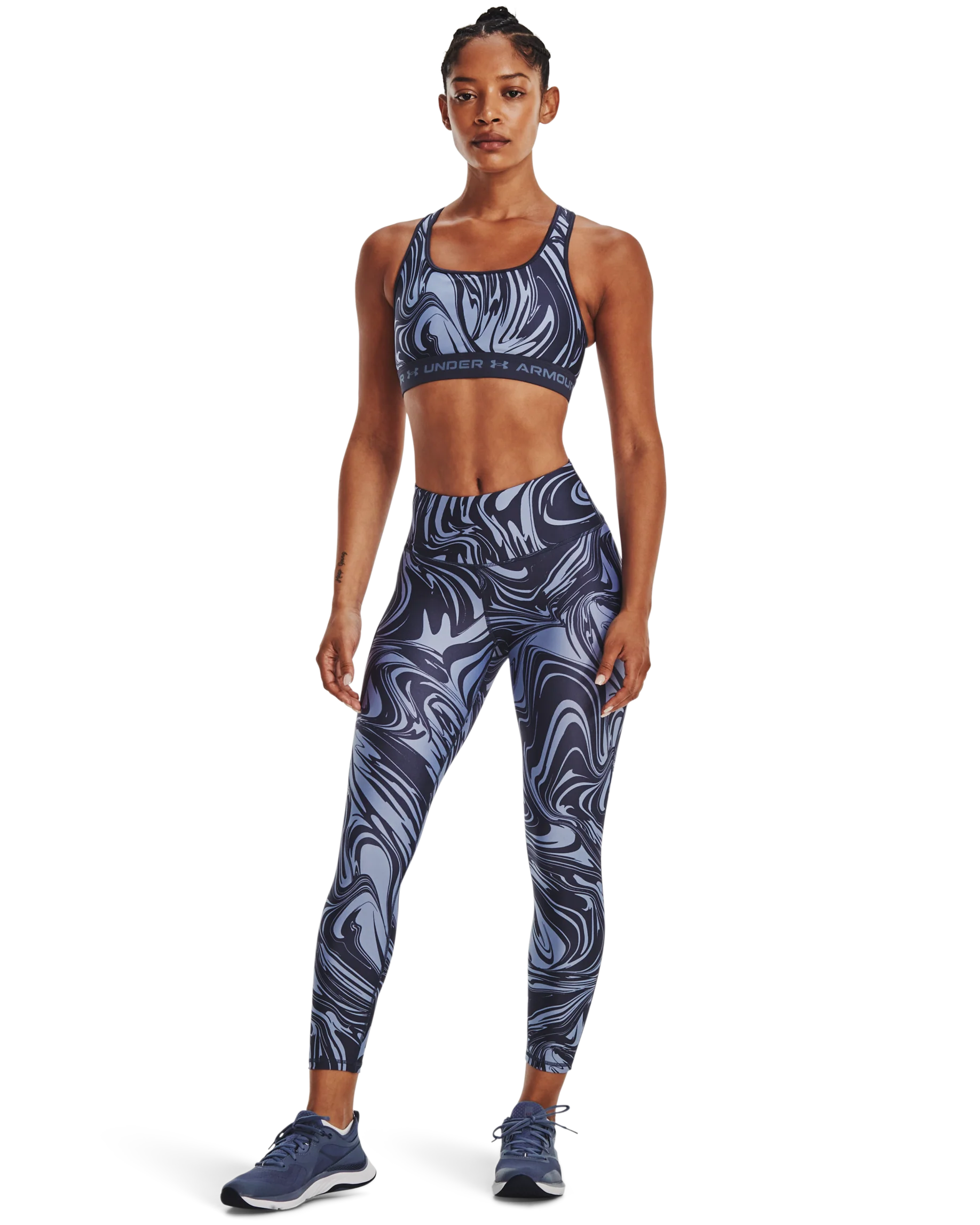 Women's HeatGear® Armour Printed Ankle Leggings - Image 3