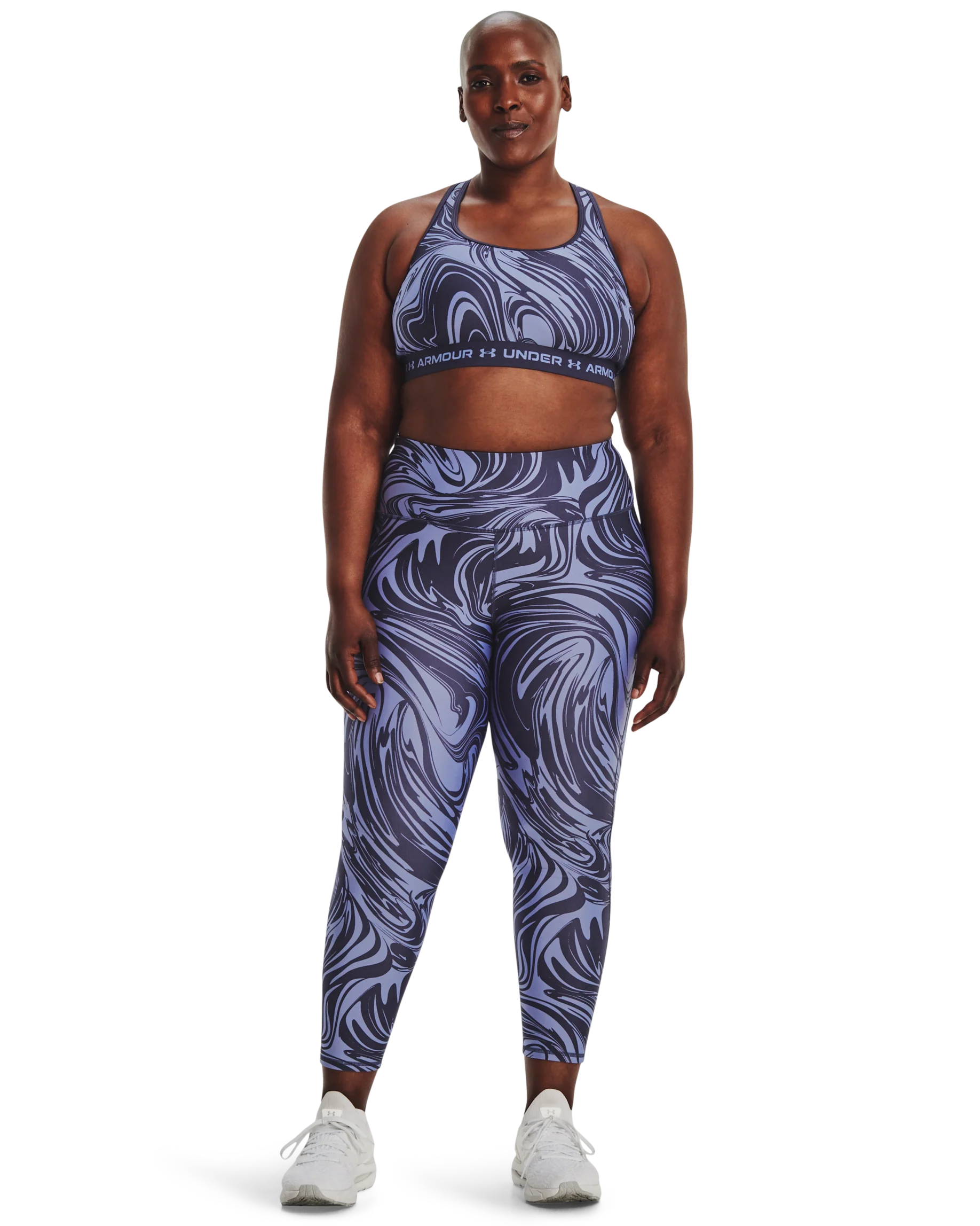 Women's HeatGear® Armour Printed Ankle Leggings - Image 4