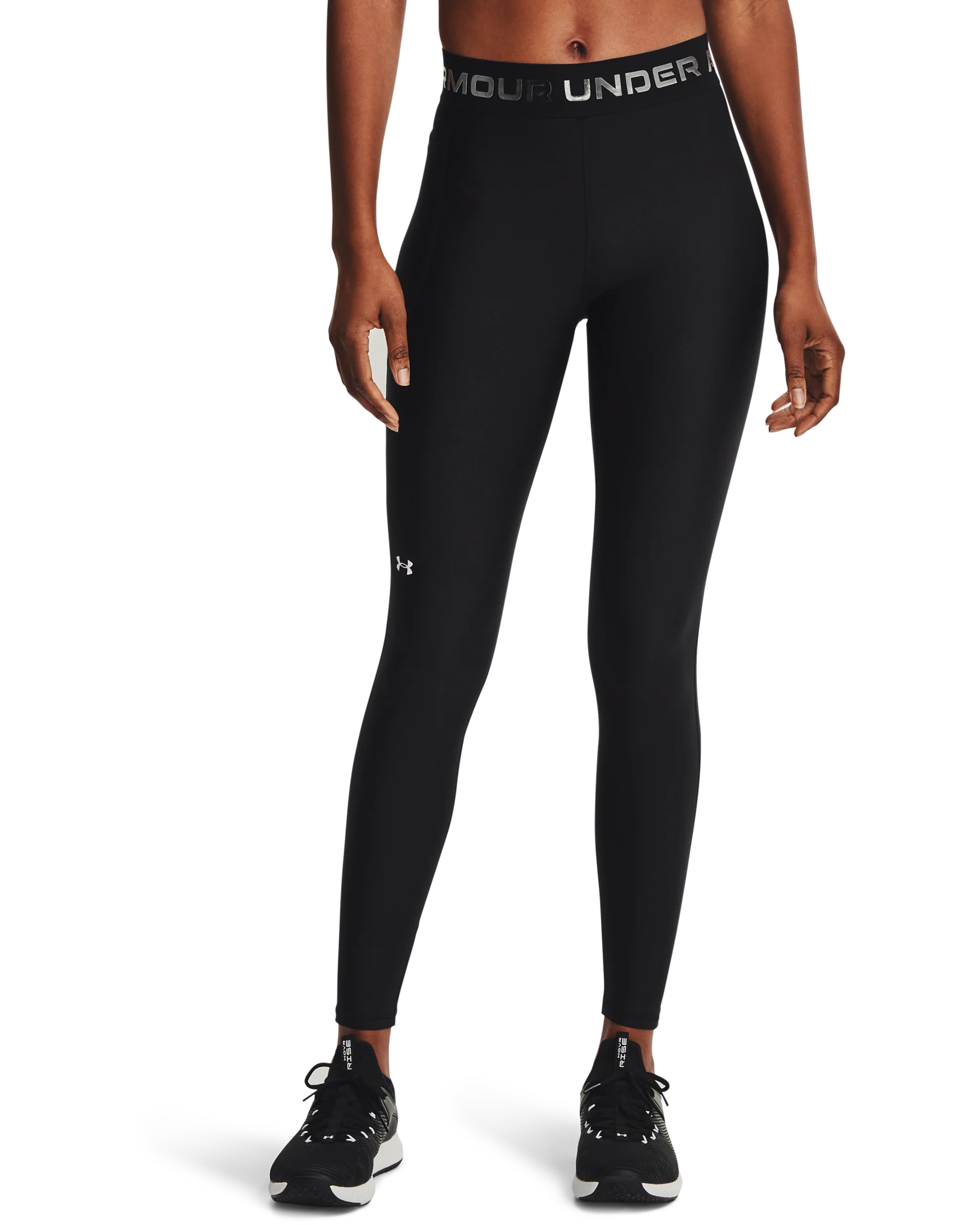 Women's HeatGear® Armour Wordmark Waistband Full-Length Leggings