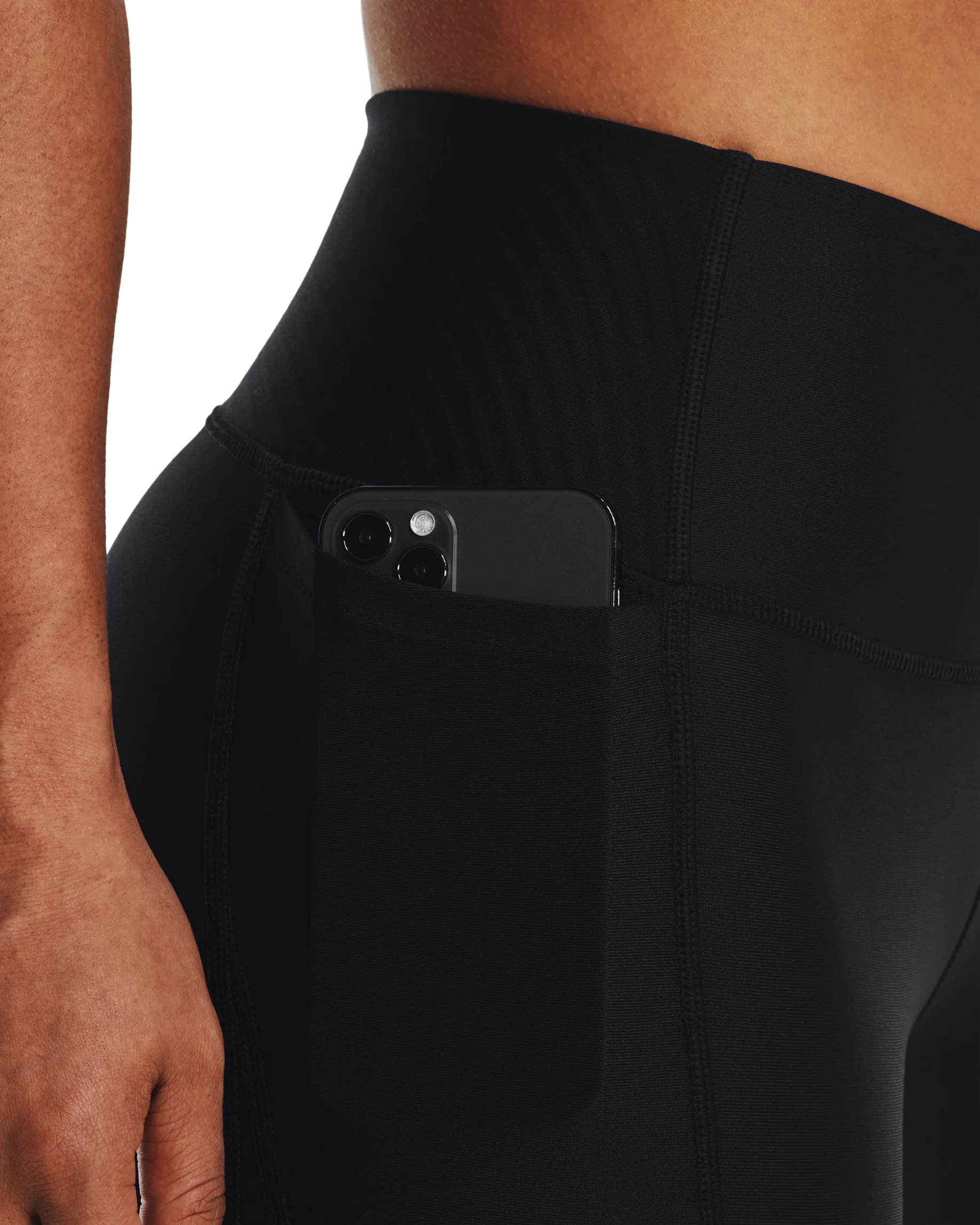 Women's HeatGear® No-Slip Waistband Mesh Panel Leggings - Image 6
