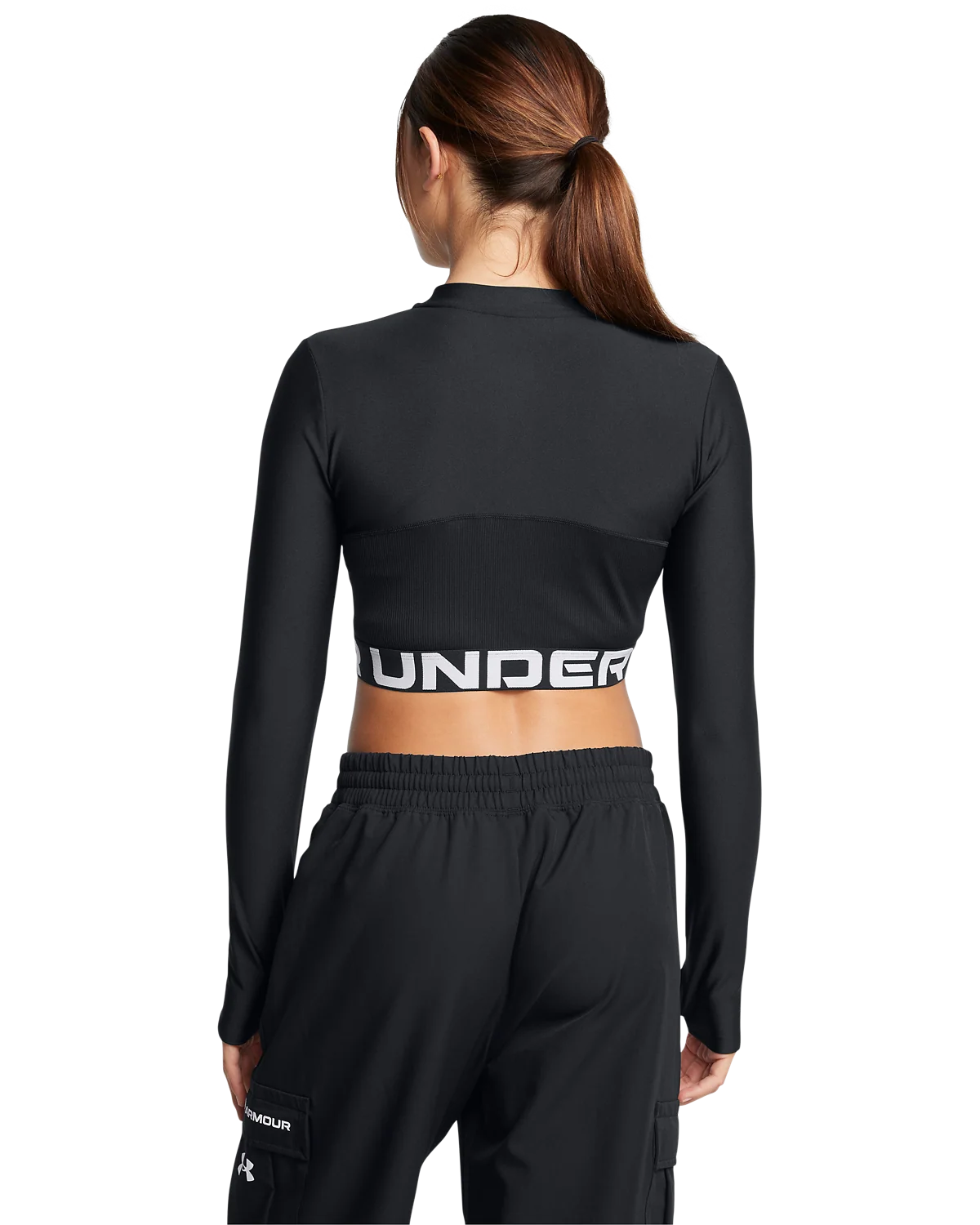 Women's HeatGear® Rib ¼ Zip Long Sleeve - Image 2