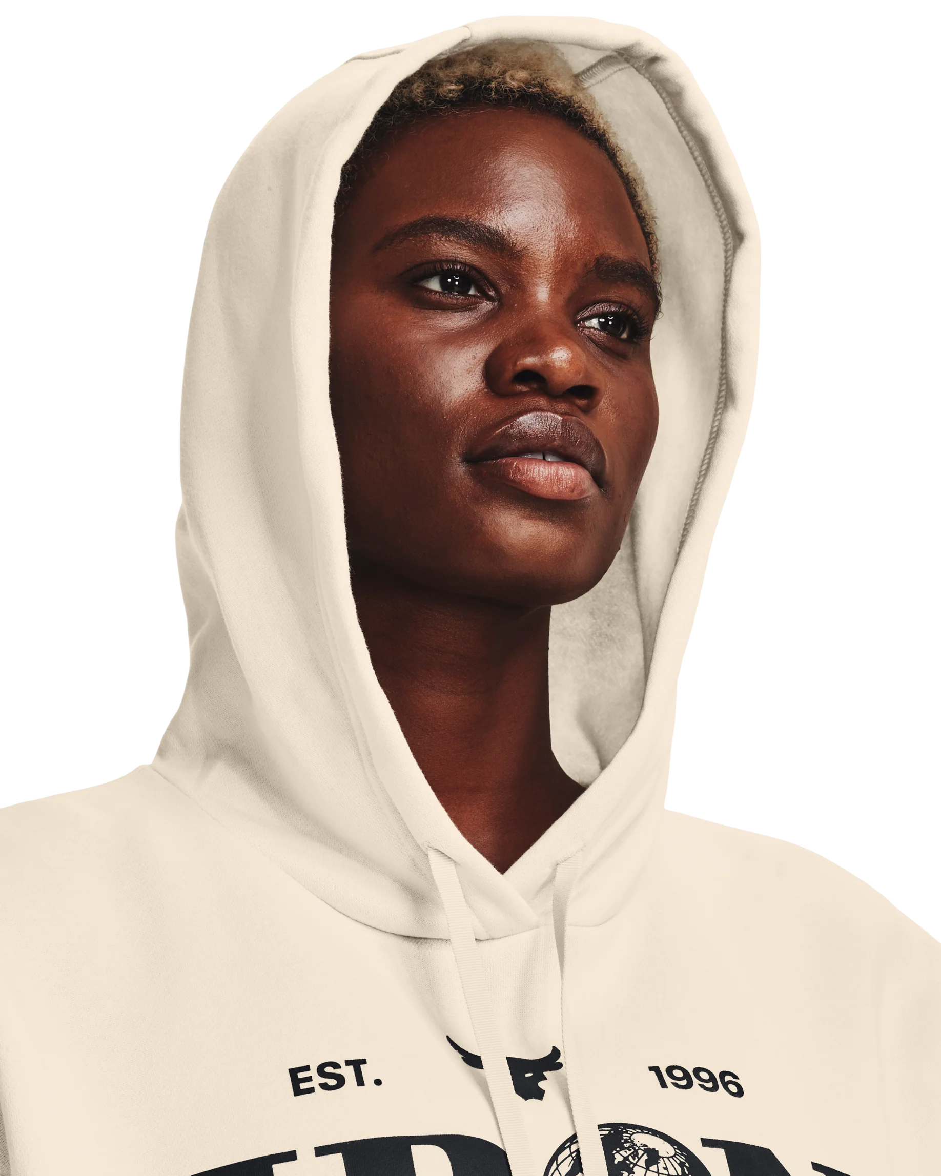 Women's Project Rock Crop Fleece Hoodie - Image 6