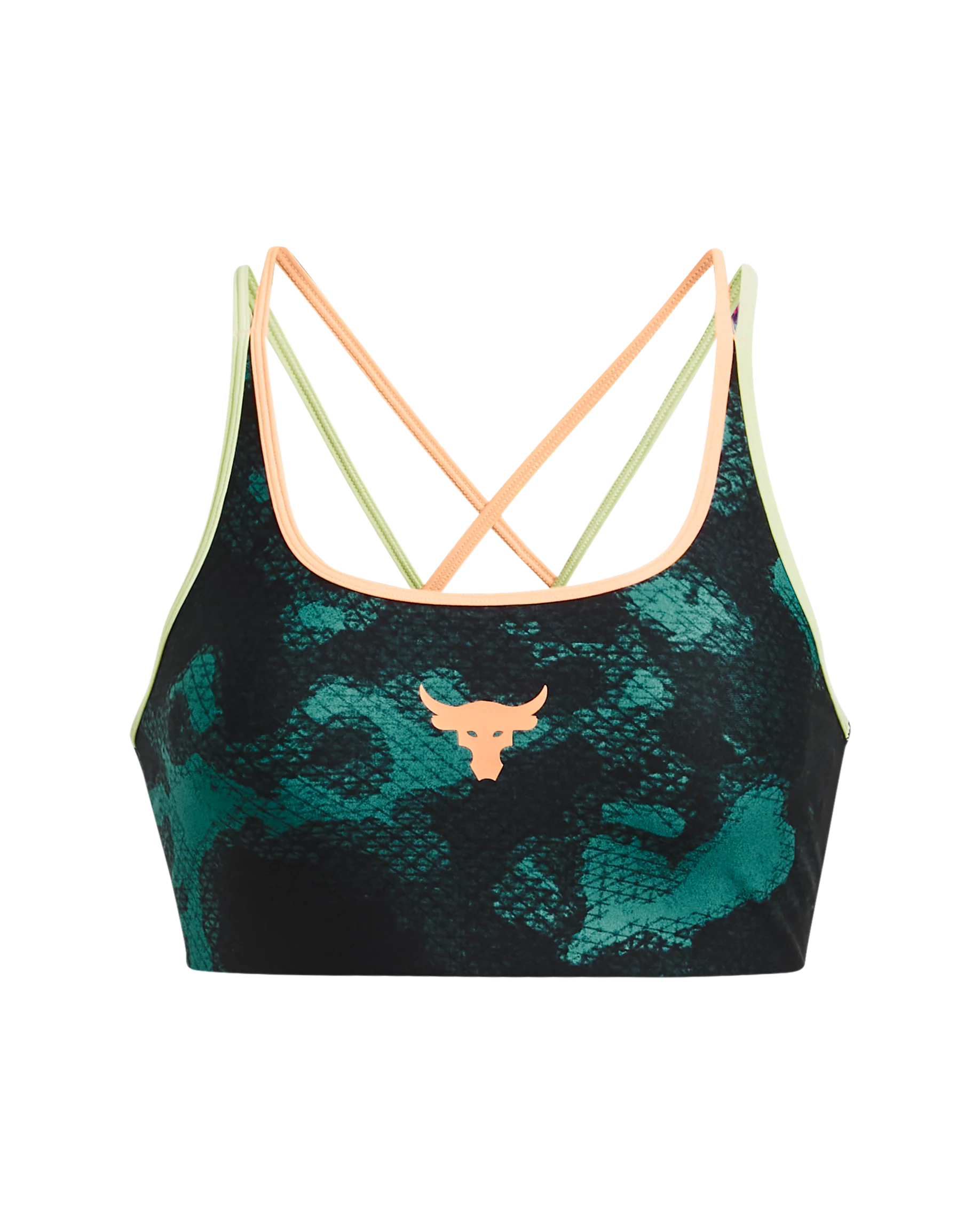 Women's Project Rock Crossback Family Printed Sports Bra - Image 3