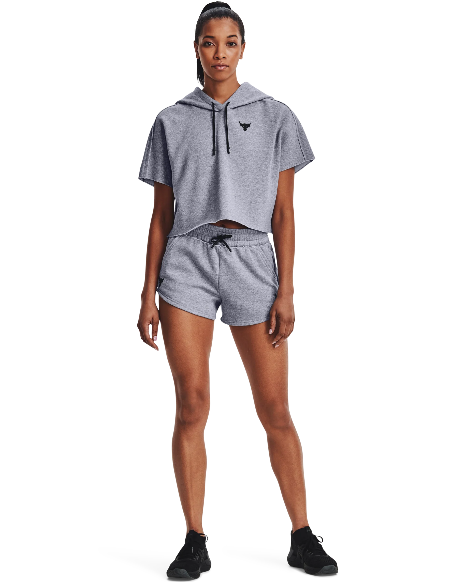 Women's Project Rock Fleece Shorts - Image 3