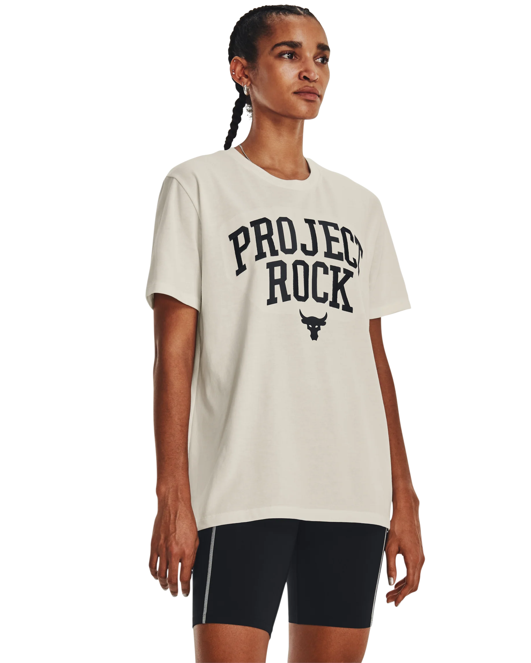 Women's Project Rock Heavyweight Campus T-Shirt - Image 3