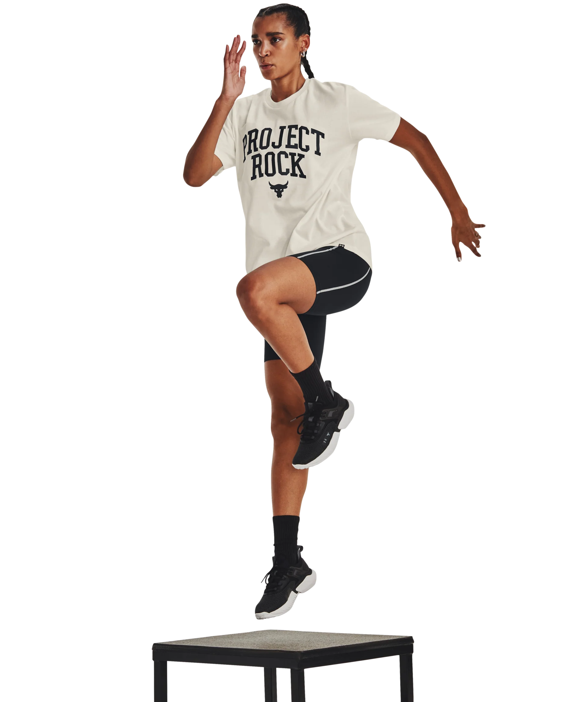 Women's Project Rock Heavyweight Campus T-Shirt - Image 7