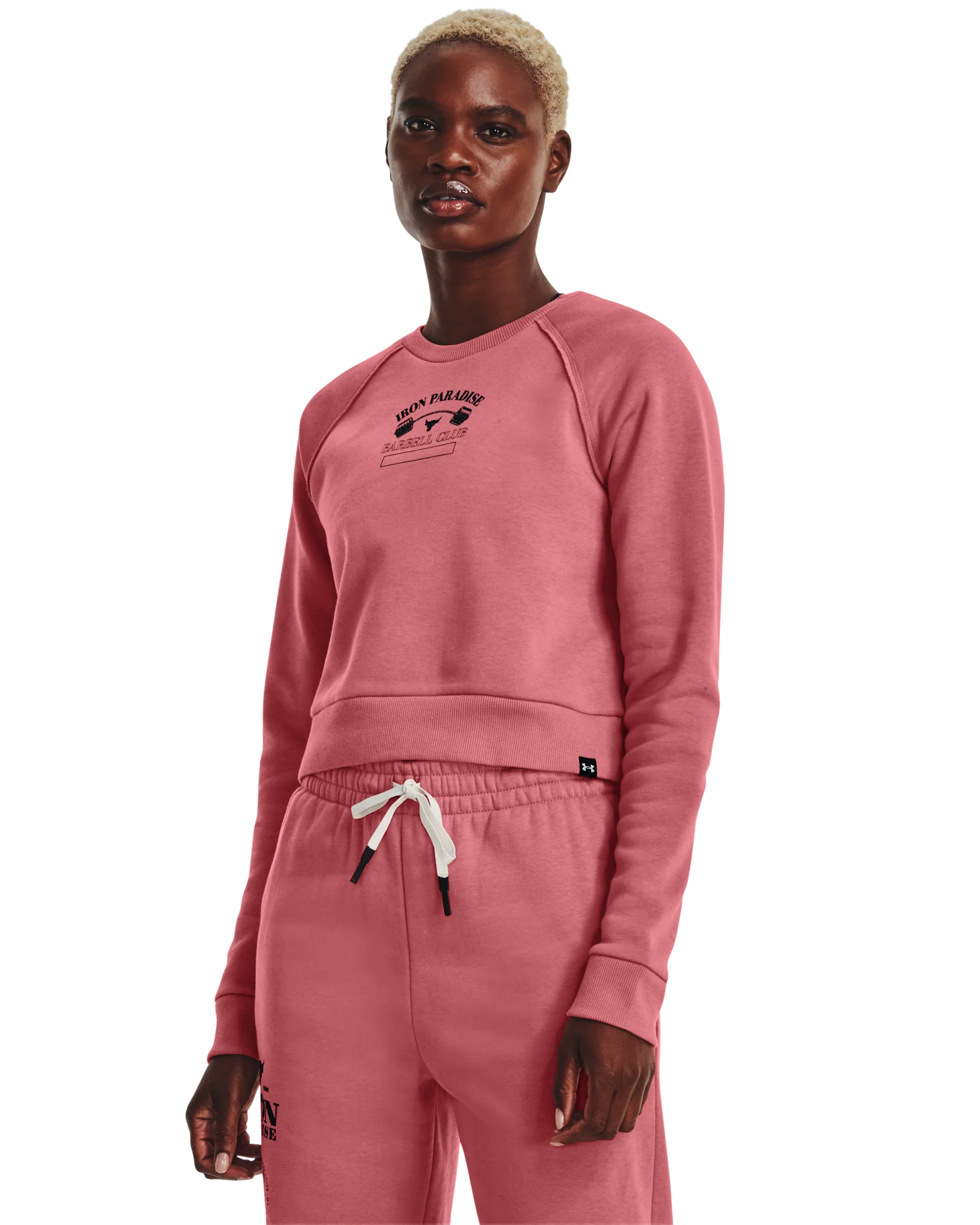 Women's Project Rock Home Gym Fleece Crew